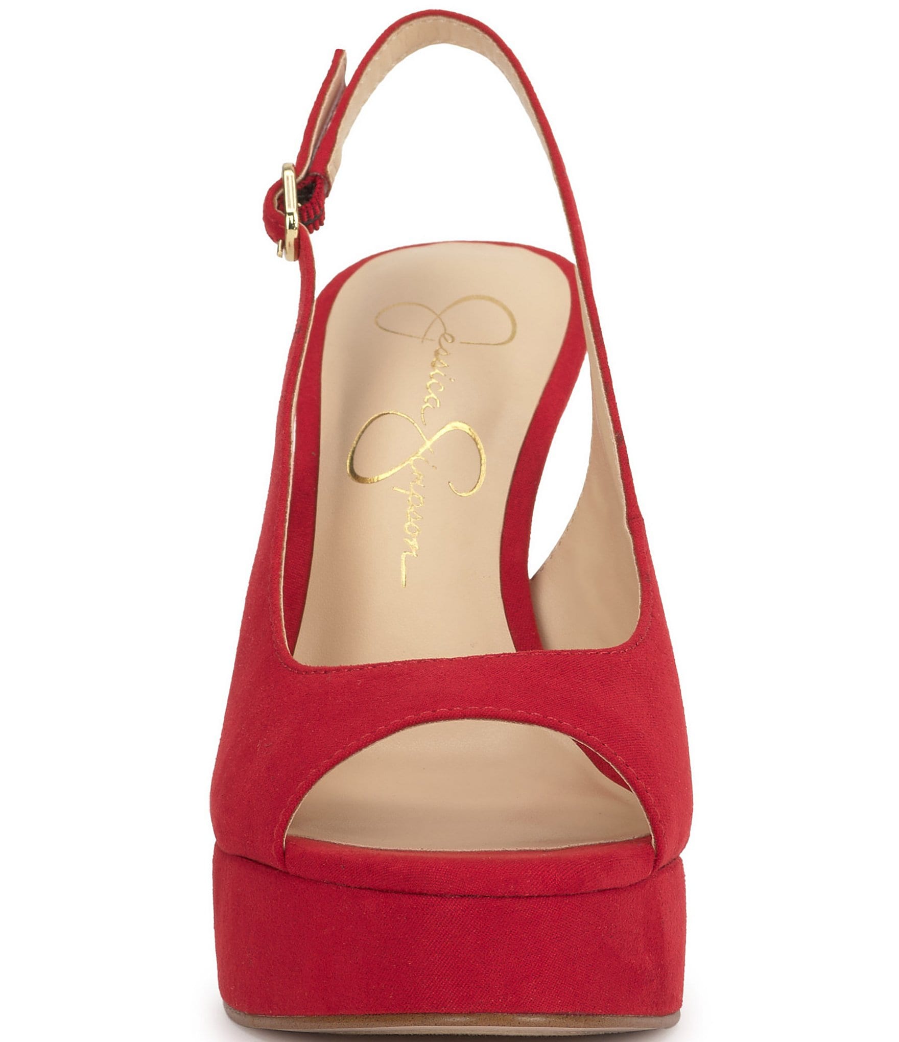 Jessica Simpson Sibilla Peep Toe Slingback Platform Pumps