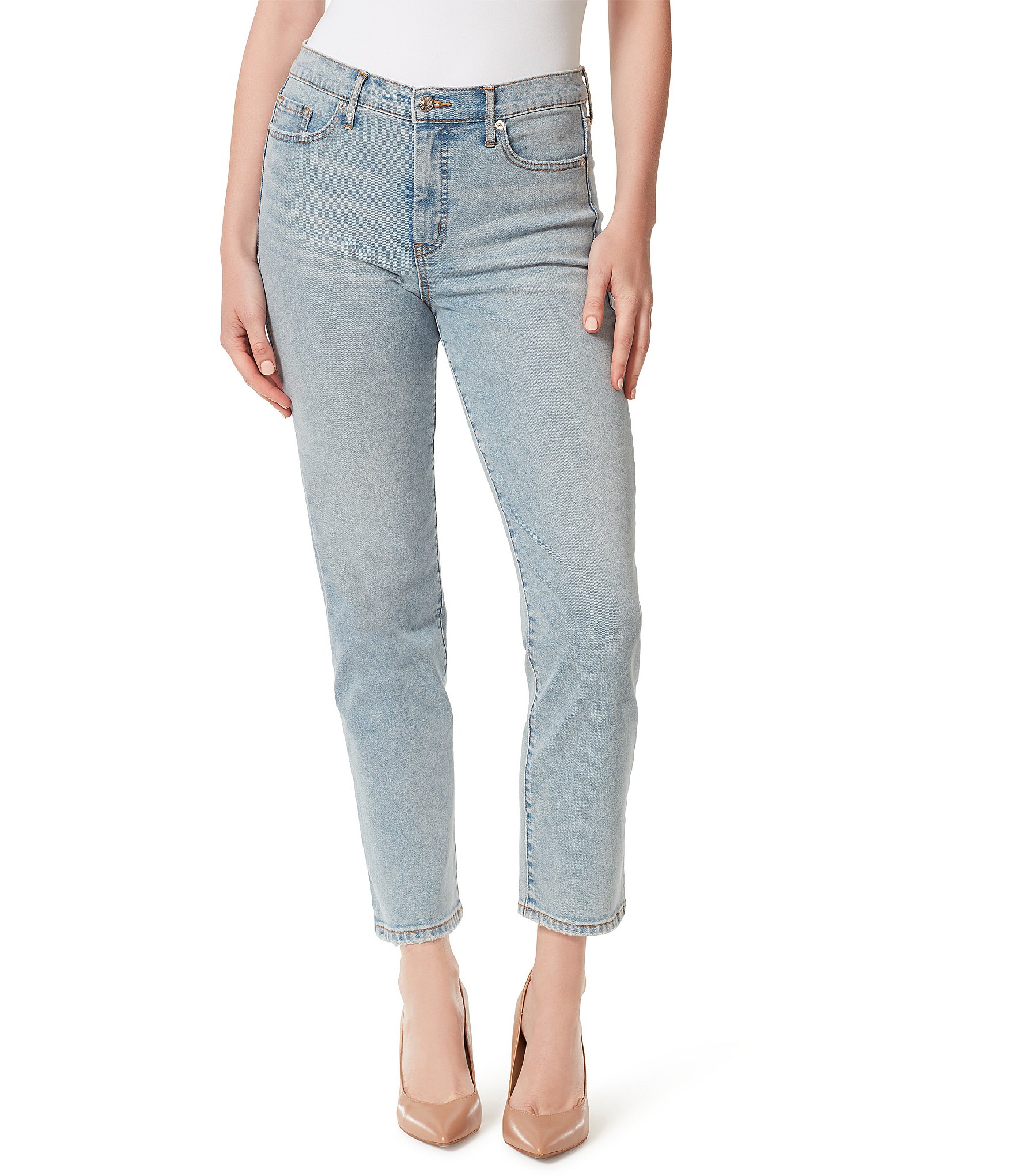 Jessica Simpson Spotlight High Rise Slim Straight Jeans | Dillard's