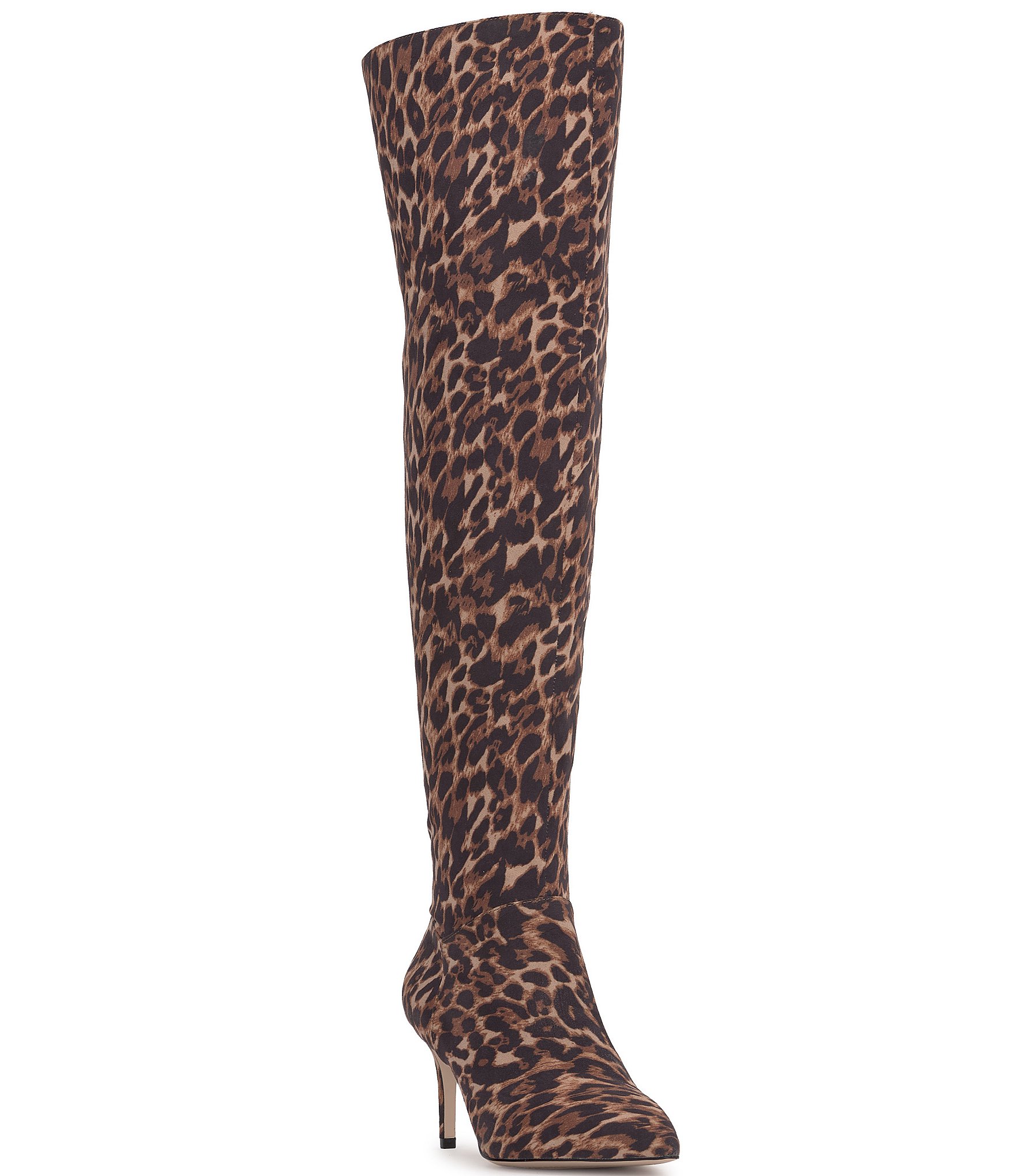 Jessica Simpson Verity Leopard Print Over The Knee High Boots 9.5