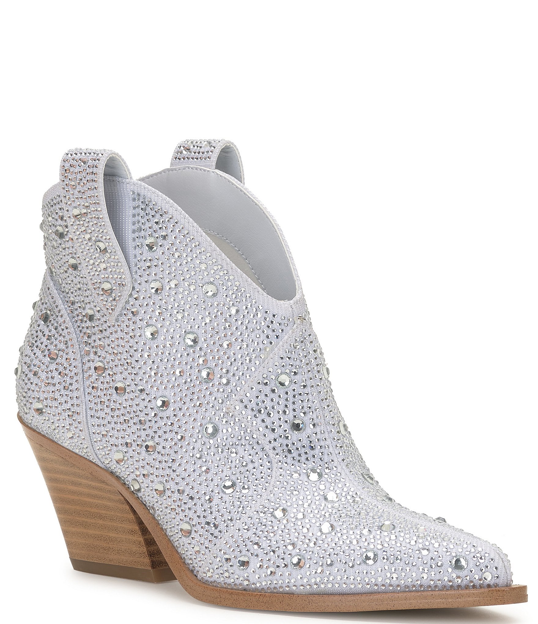 Jessica Simpson Zadie2 Rhinestone Western Booties Dillard s