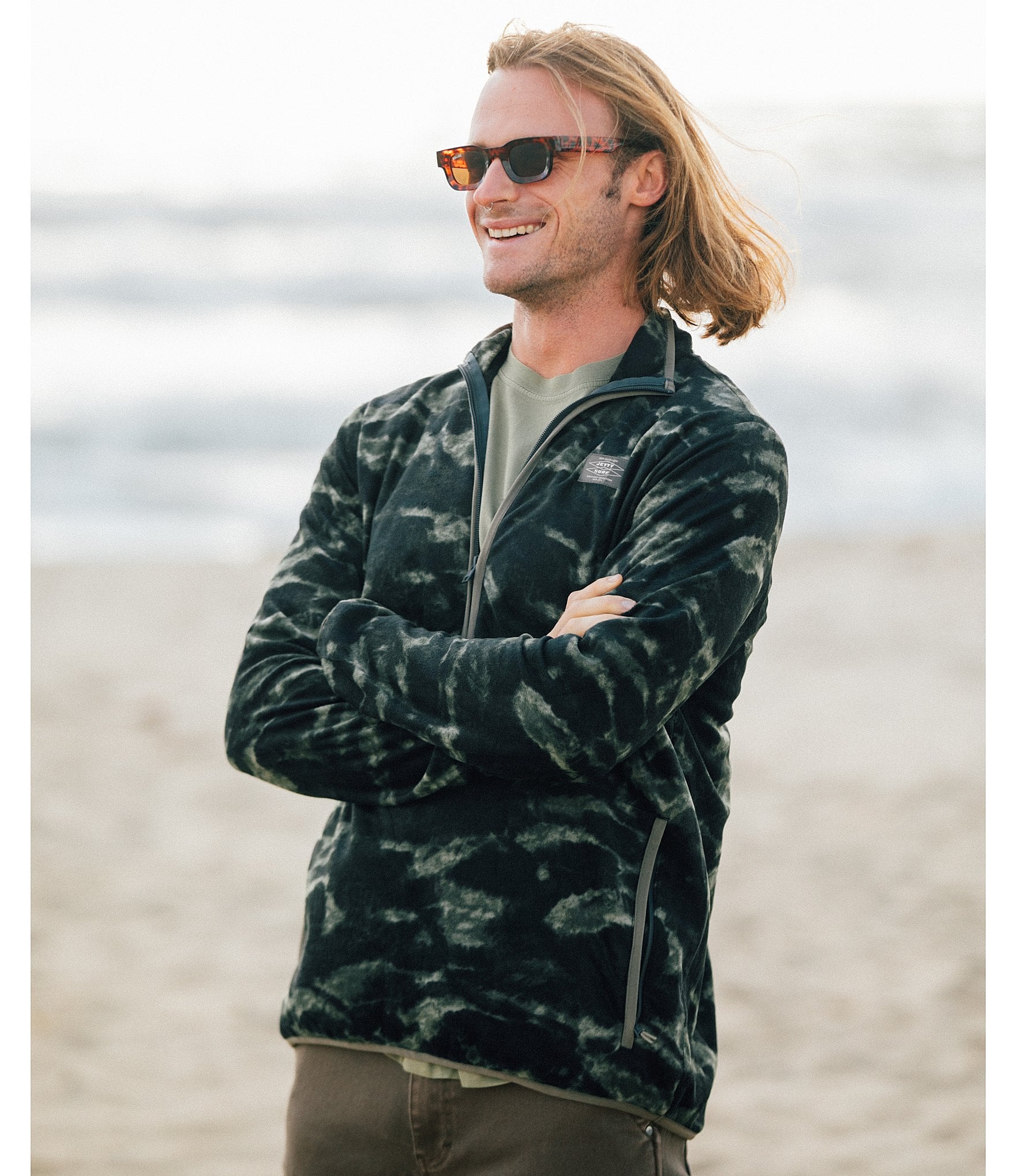 JETTY Brant Fleece Quarter-Zip Pullover