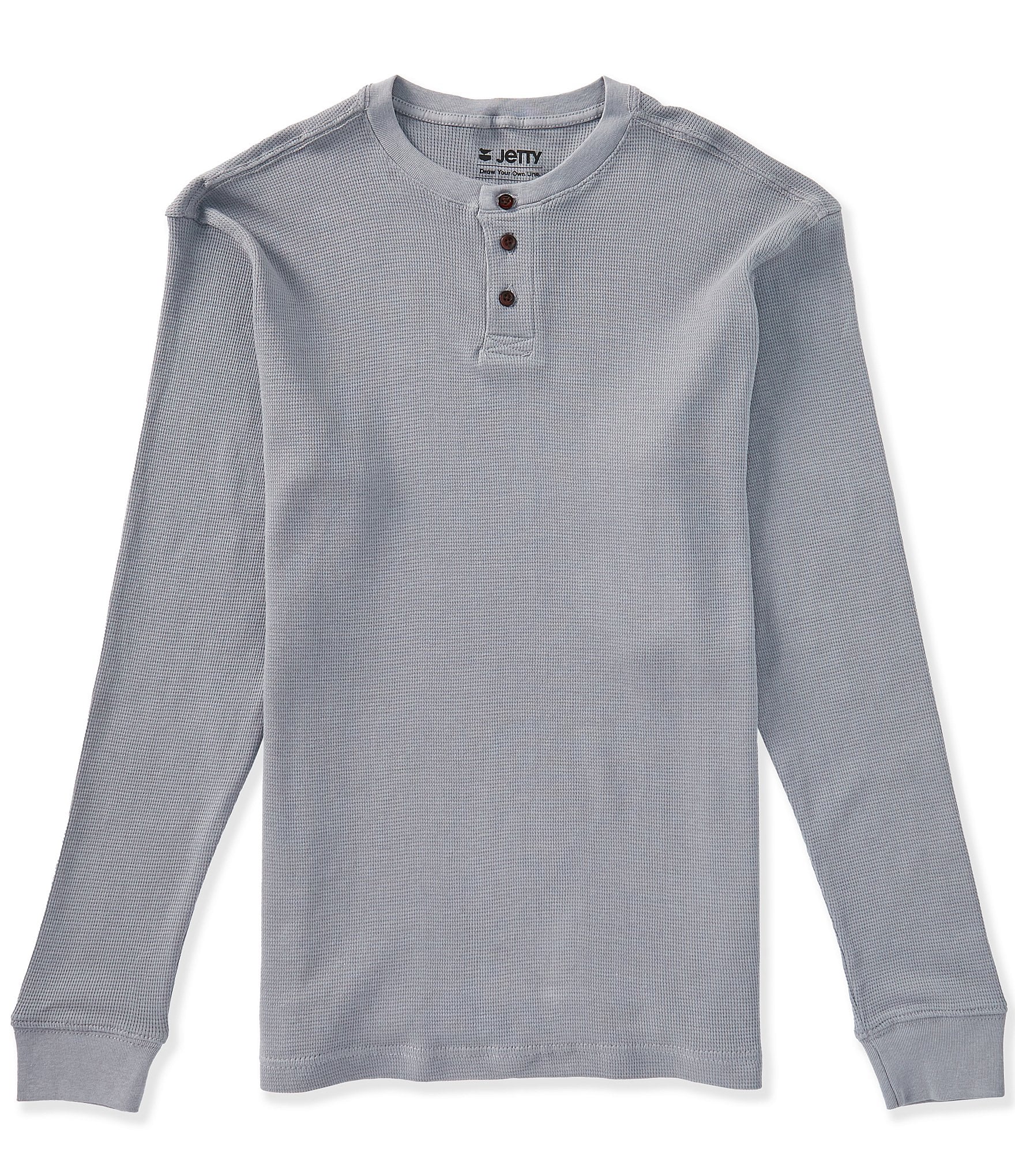 JETTY Seabed Waffle Henley Shirt