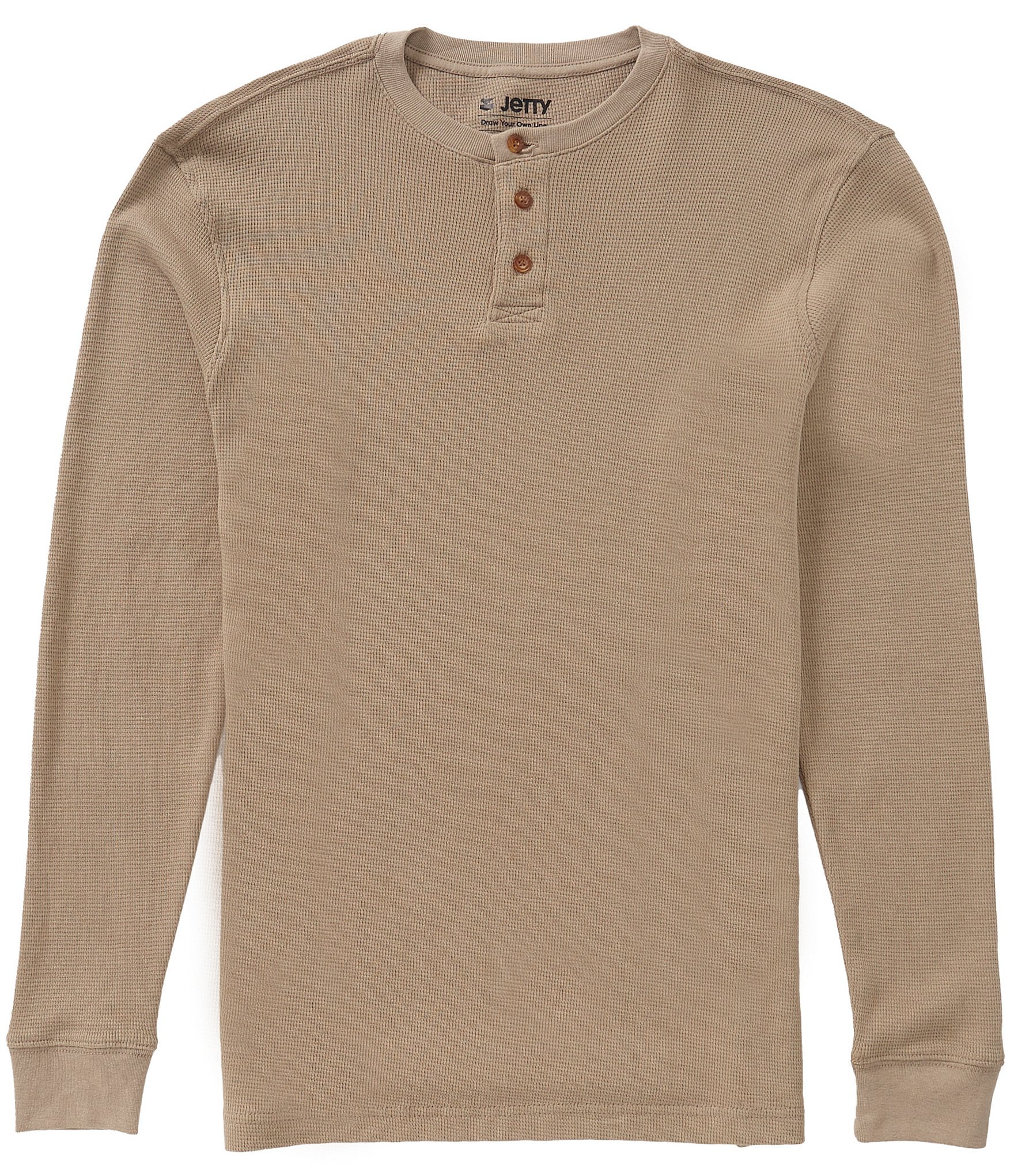 JETTY Seabed Waffle Henley Shirt