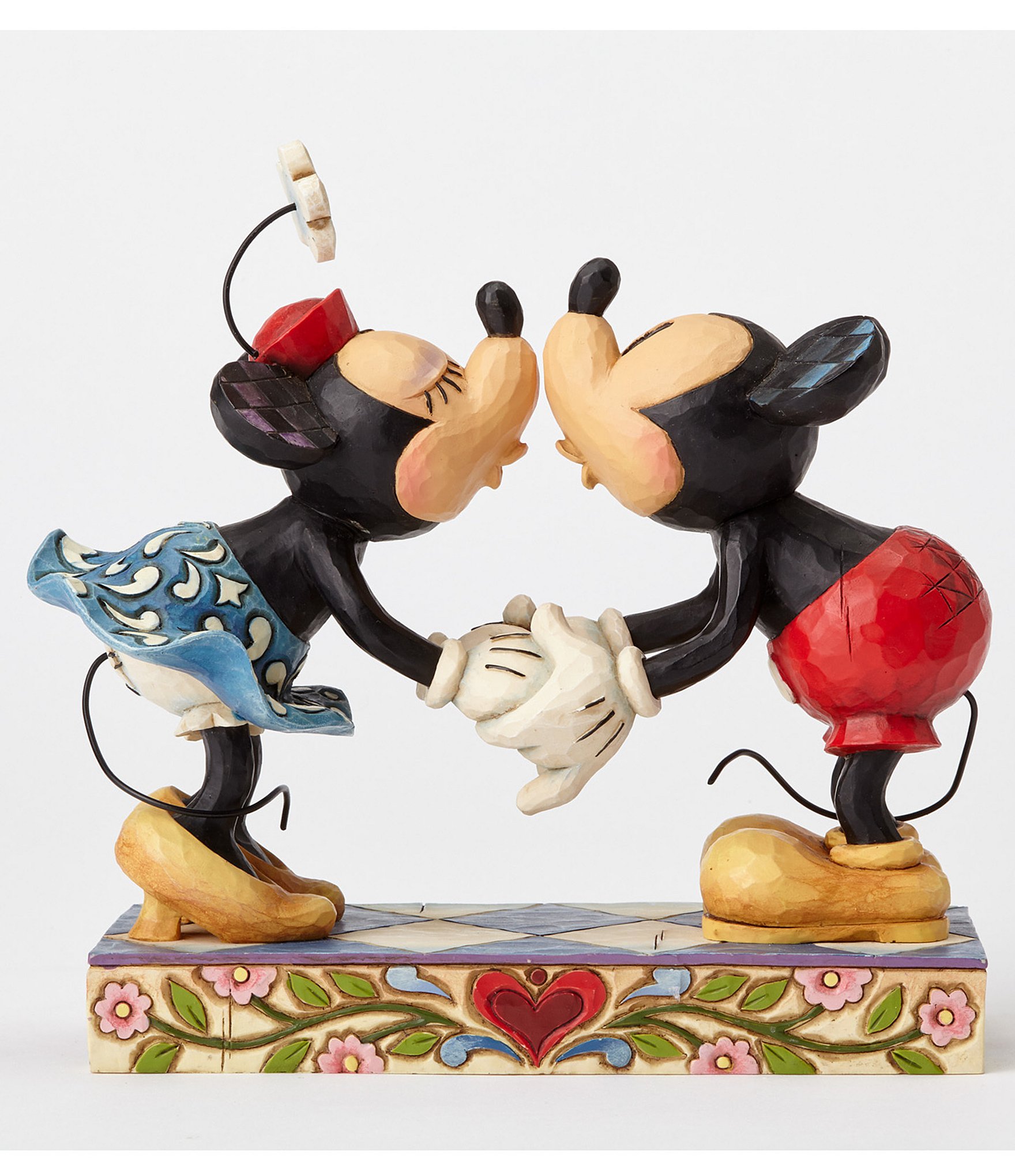 Jim Shore Disney Traditions by Jim Shore Mickey and Minnie Mouse Smooch For My Sweetie Figurine