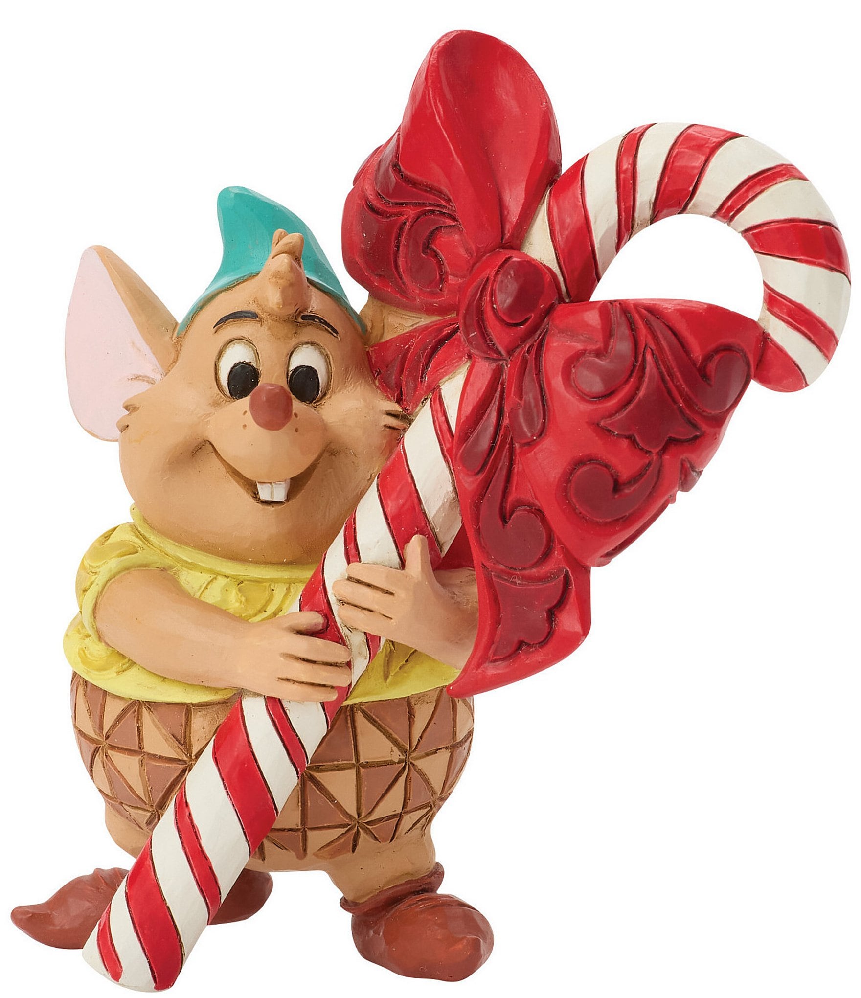 Jim Shore Disney Traditions Gus With Candy Cane Miniature Figurine