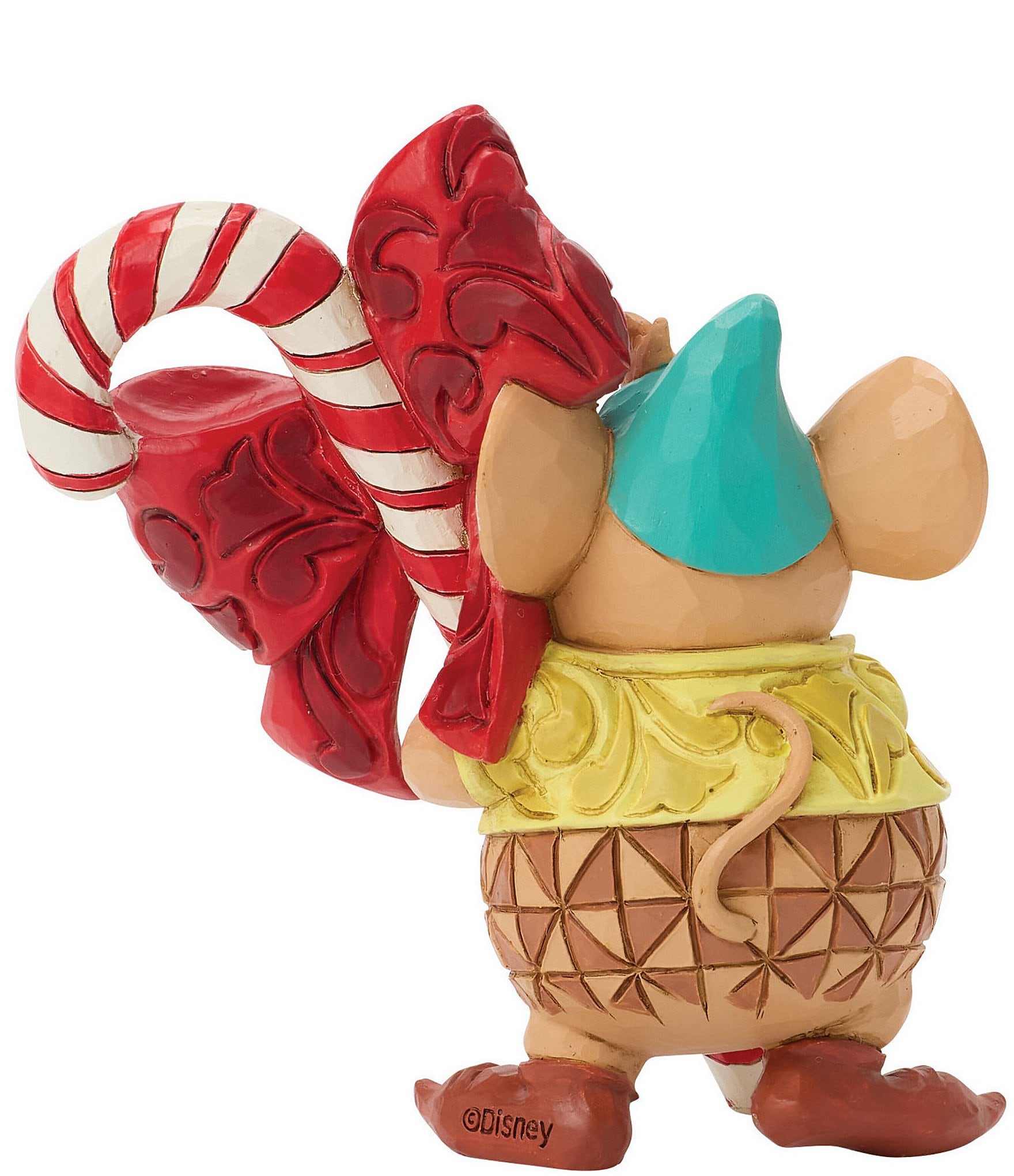 Jim Shore Disney Traditions Gus With Candy Cane Miniature Figurine