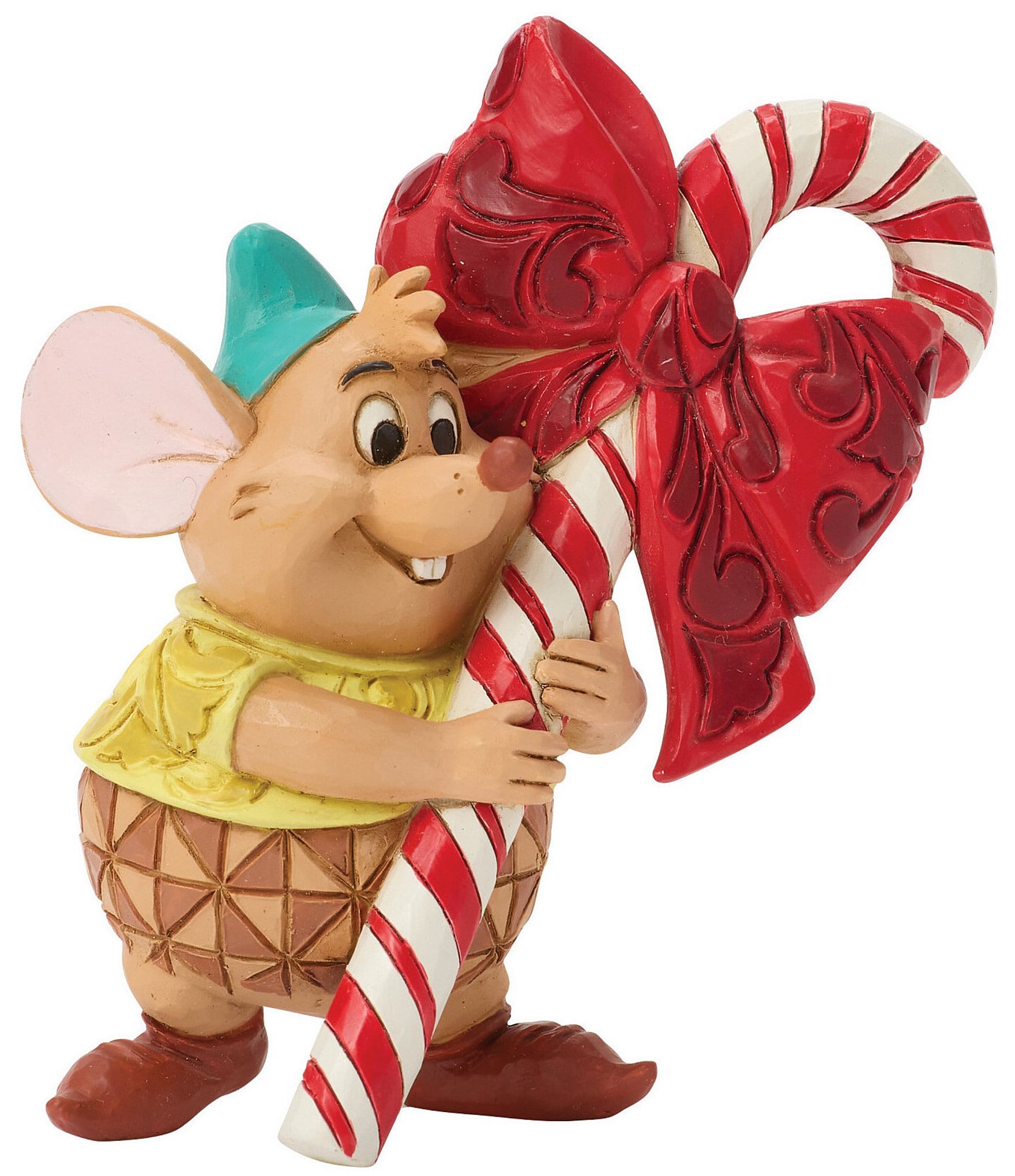 Jim Shore Disney Traditions Gus With Candy Cane Miniature Figurine