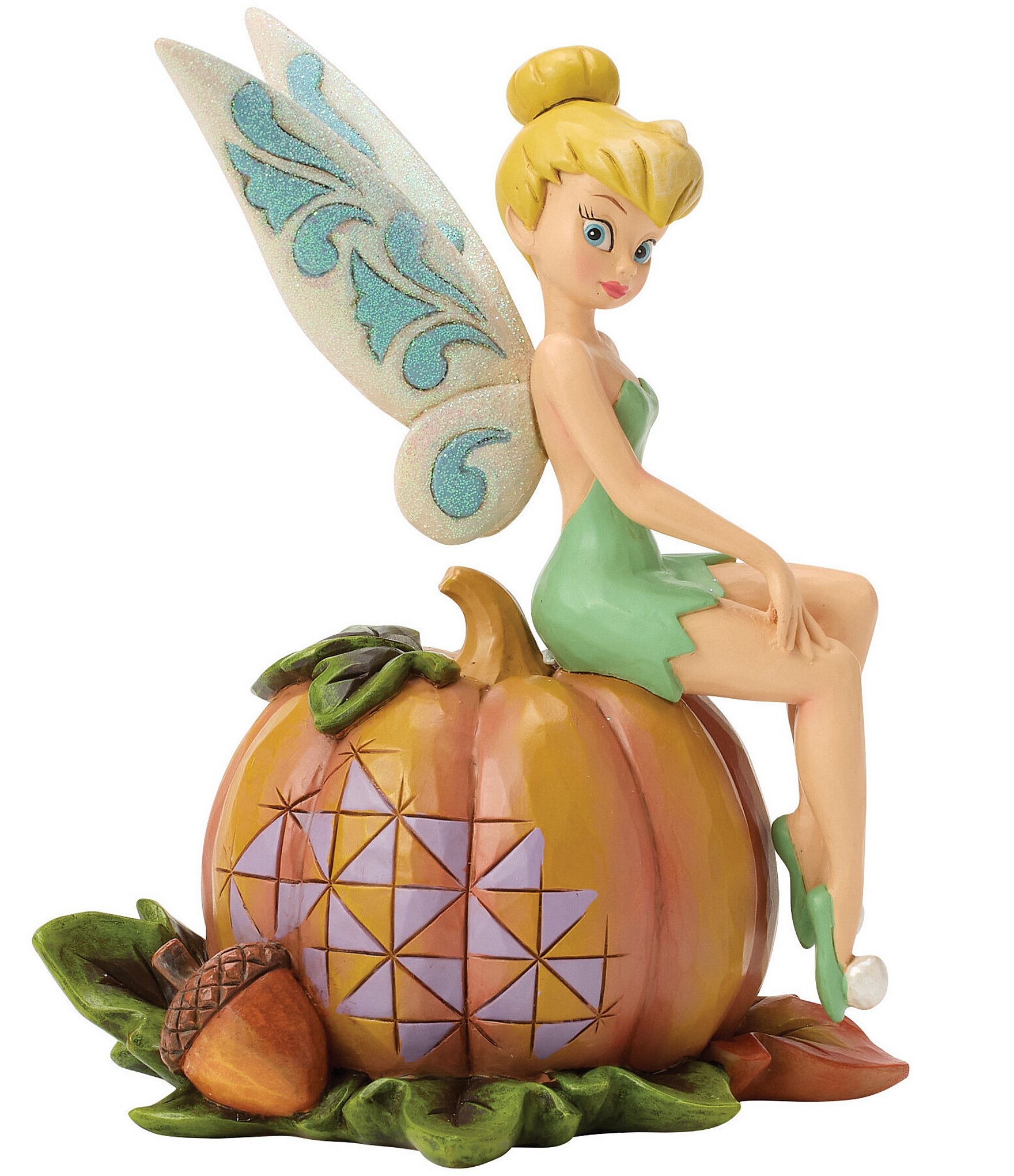 Jim Shore Disney Traditions Halloween Collection Tinker Bell #double;Pumpkin Patch Pixie#double; Figurine
