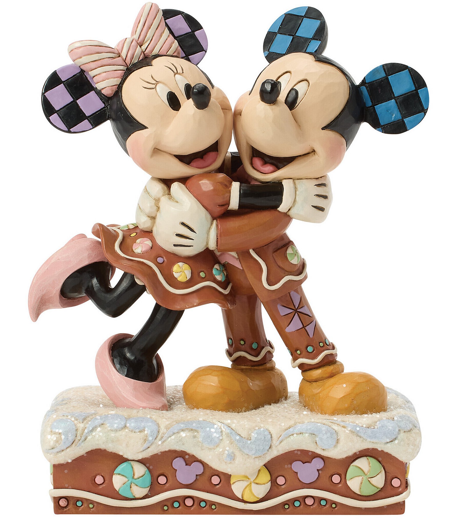 Jim Shore Disney Traditions Mickey And Minnie Gingerbread Figurine