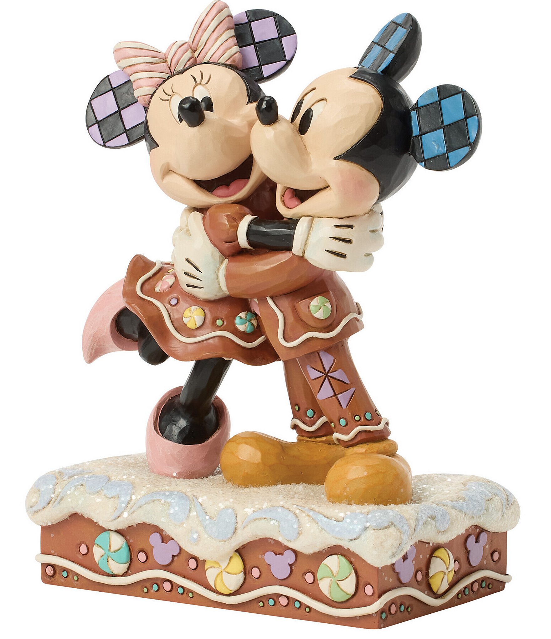 Jim Shore Disney Traditions Mickey And Minnie Gingerbread Figurine