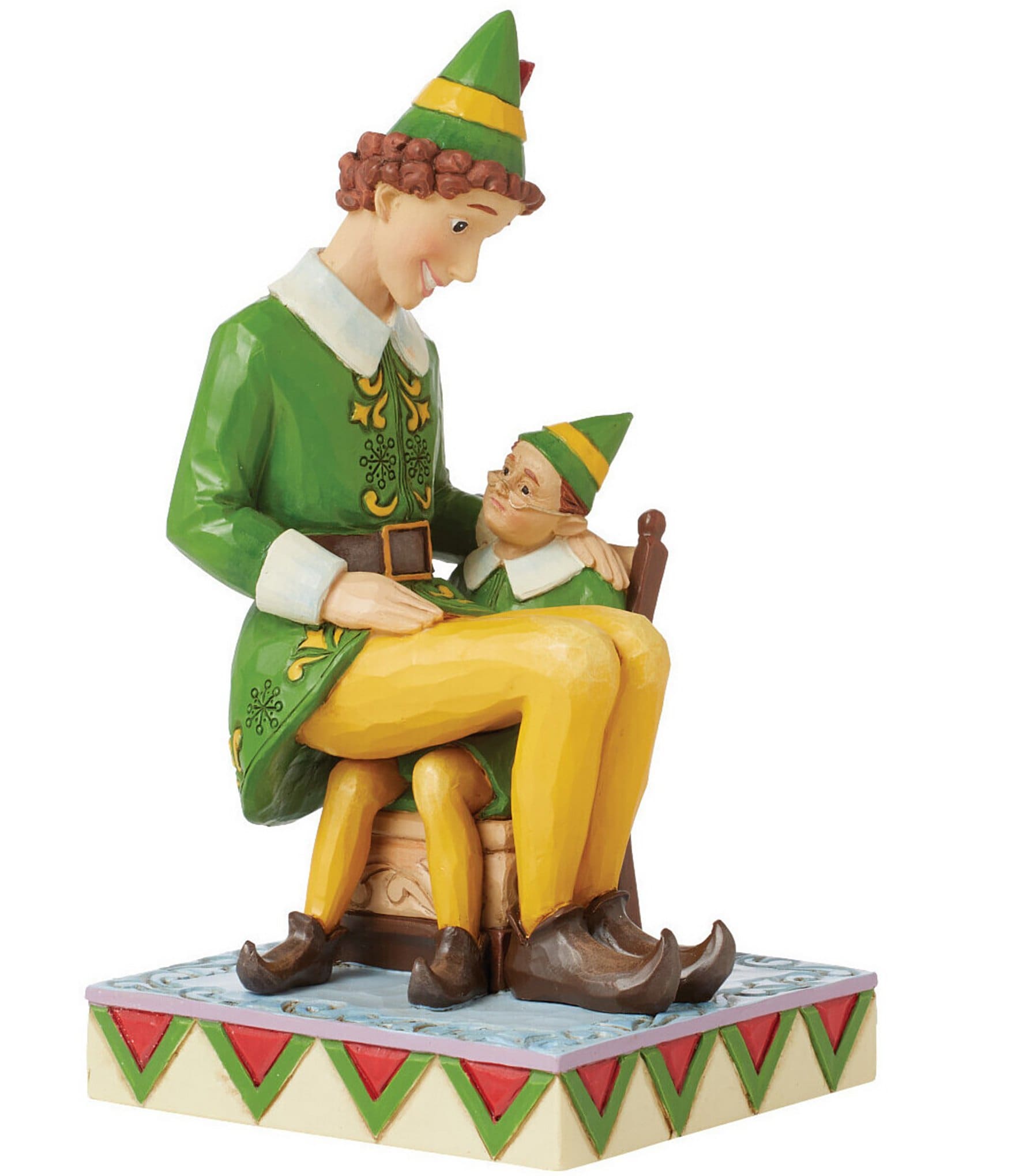 Jim Shore Elf by Jim Shore Buddy Elf Sitting On Papa's Lap Figurine ...