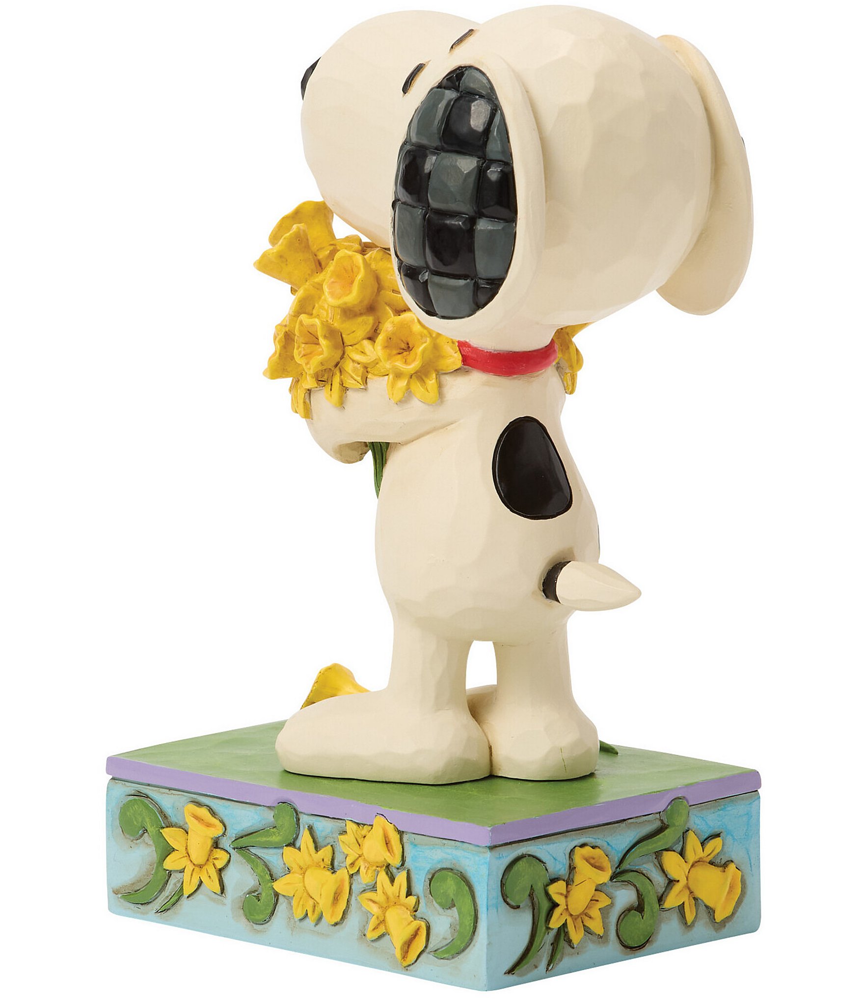 Jim Shore Peanuts Collection A Bouquet of Happiness -Snoopy with Daffodils Figurine