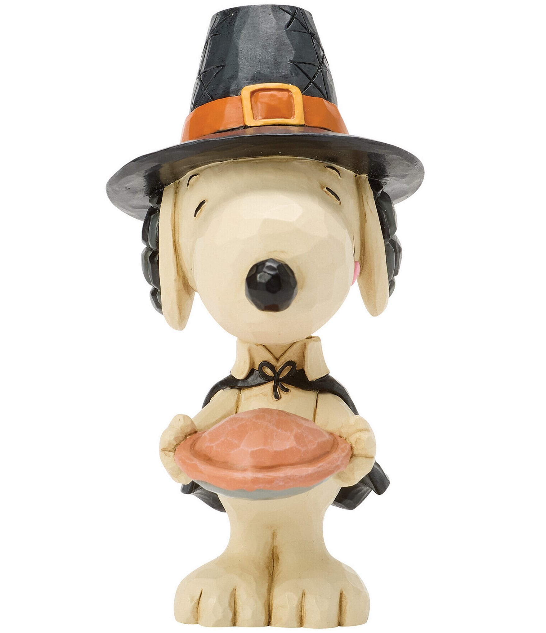 Jim Shore Peanuts Collection Snoopy With Pumpkin Pie Mini Figurine