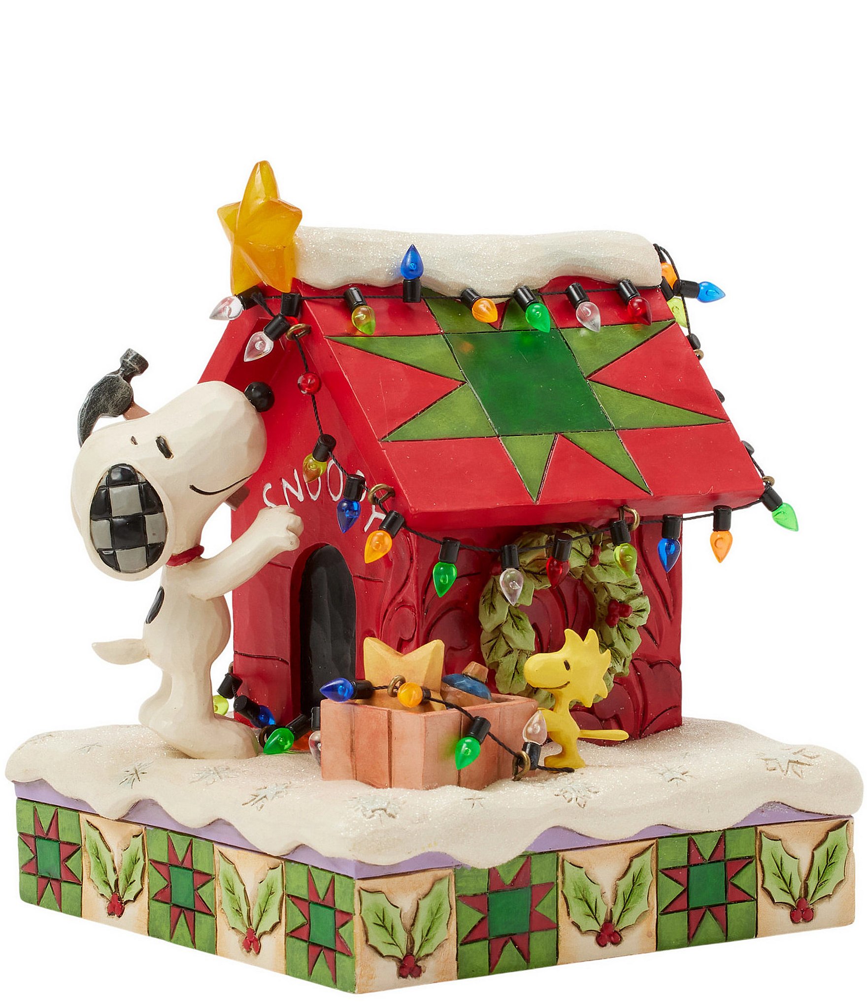 Jim Shore Peanuts Snoopy LED Doghouse Figurine