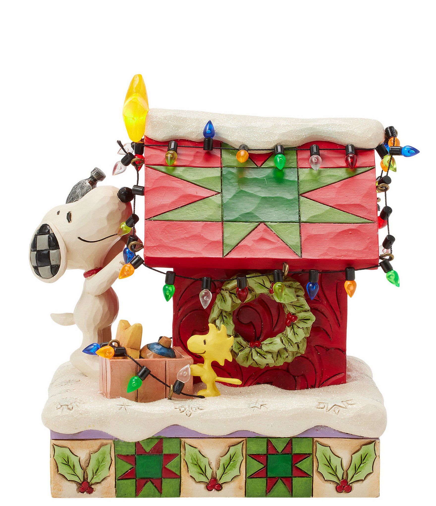 Jim Shore Peanuts Snoopy LED Doghouse Figurine