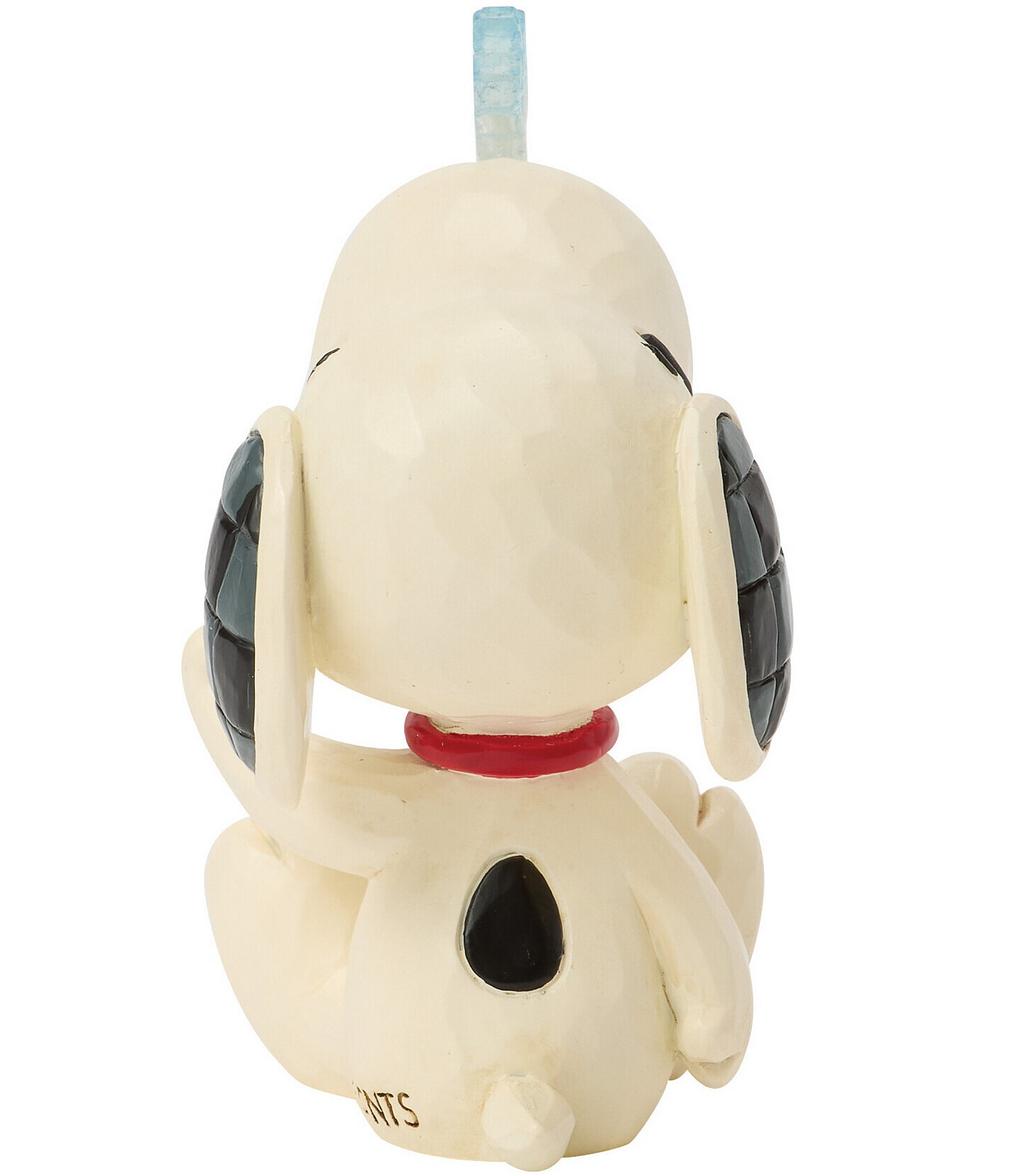 Jim Shore Peanuts Snoopy With Snowflake On Nose Miniature Figurine