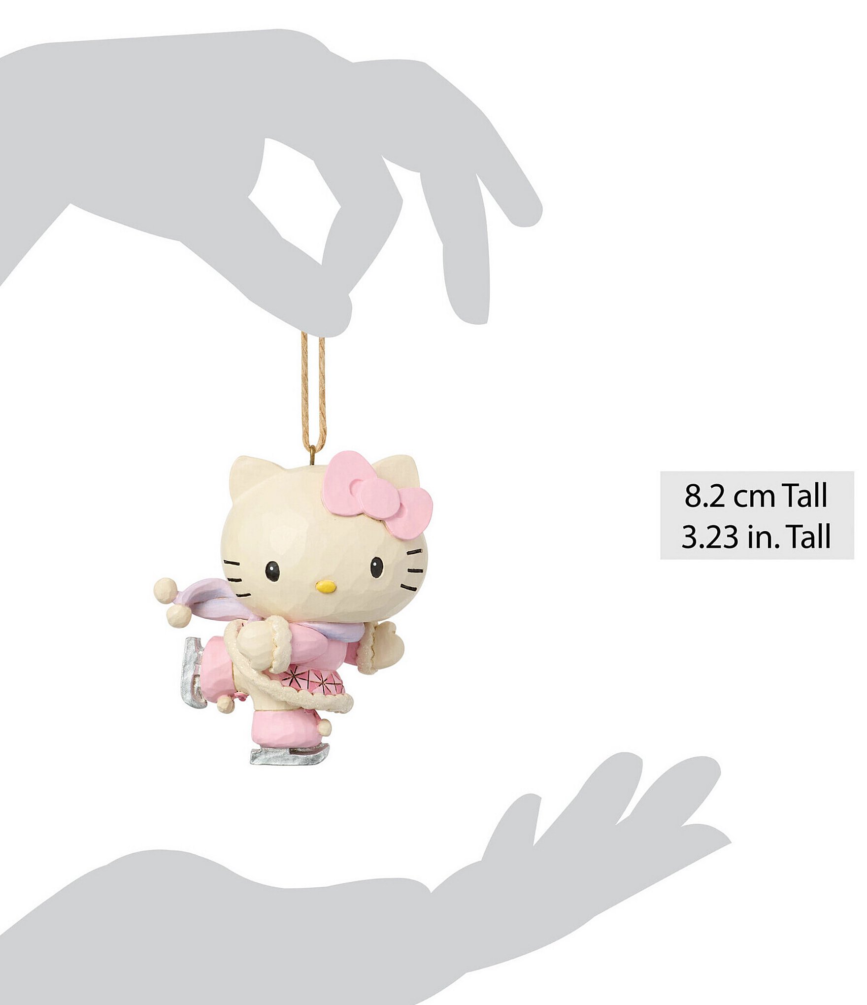 Jim Shore Sanrio Hello Kitty Ice Skating Hanging Ornament