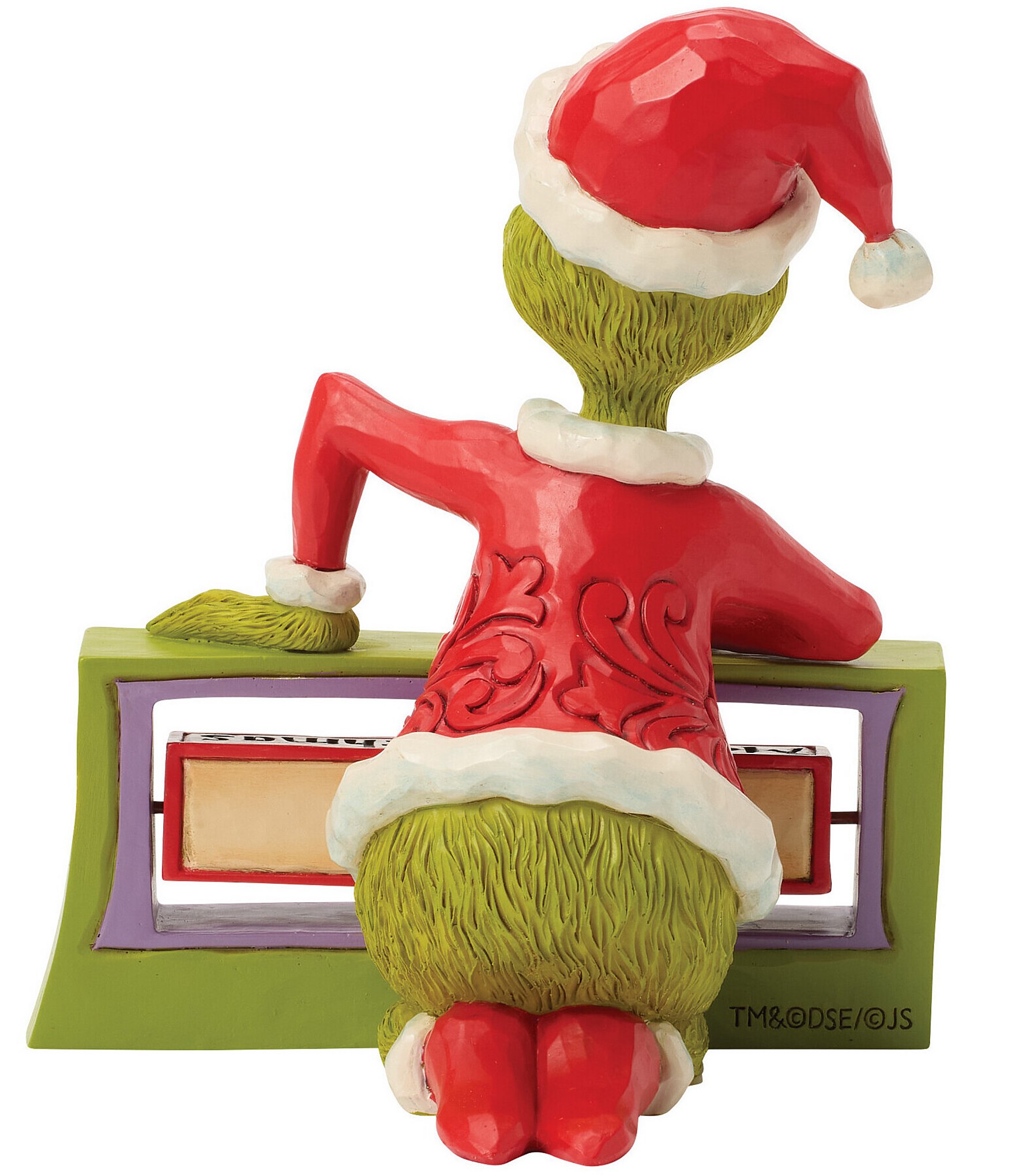 Jim Shore The Grinch Collection Grinch With Rotating Sign Figurine
