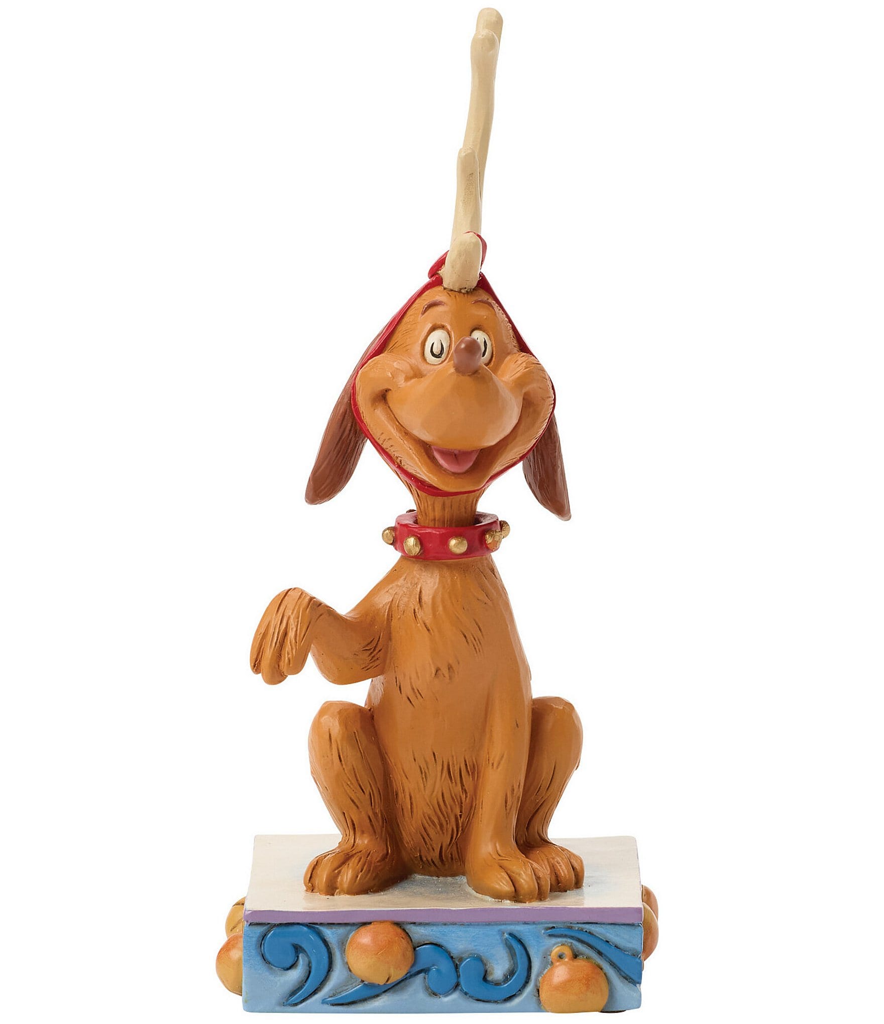 Jim Shore The Grinch Collection Max with Bell On Tail Figurine