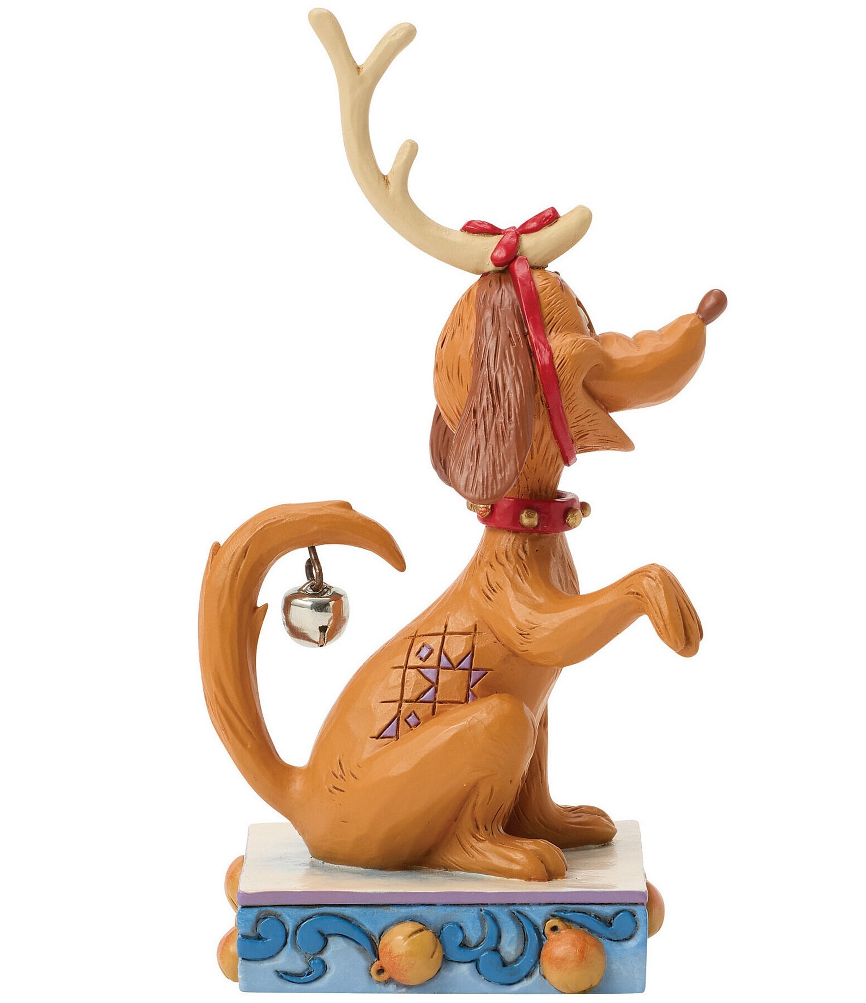 Jim Shore The Grinch Collection Max with Bell On Tail Figurine