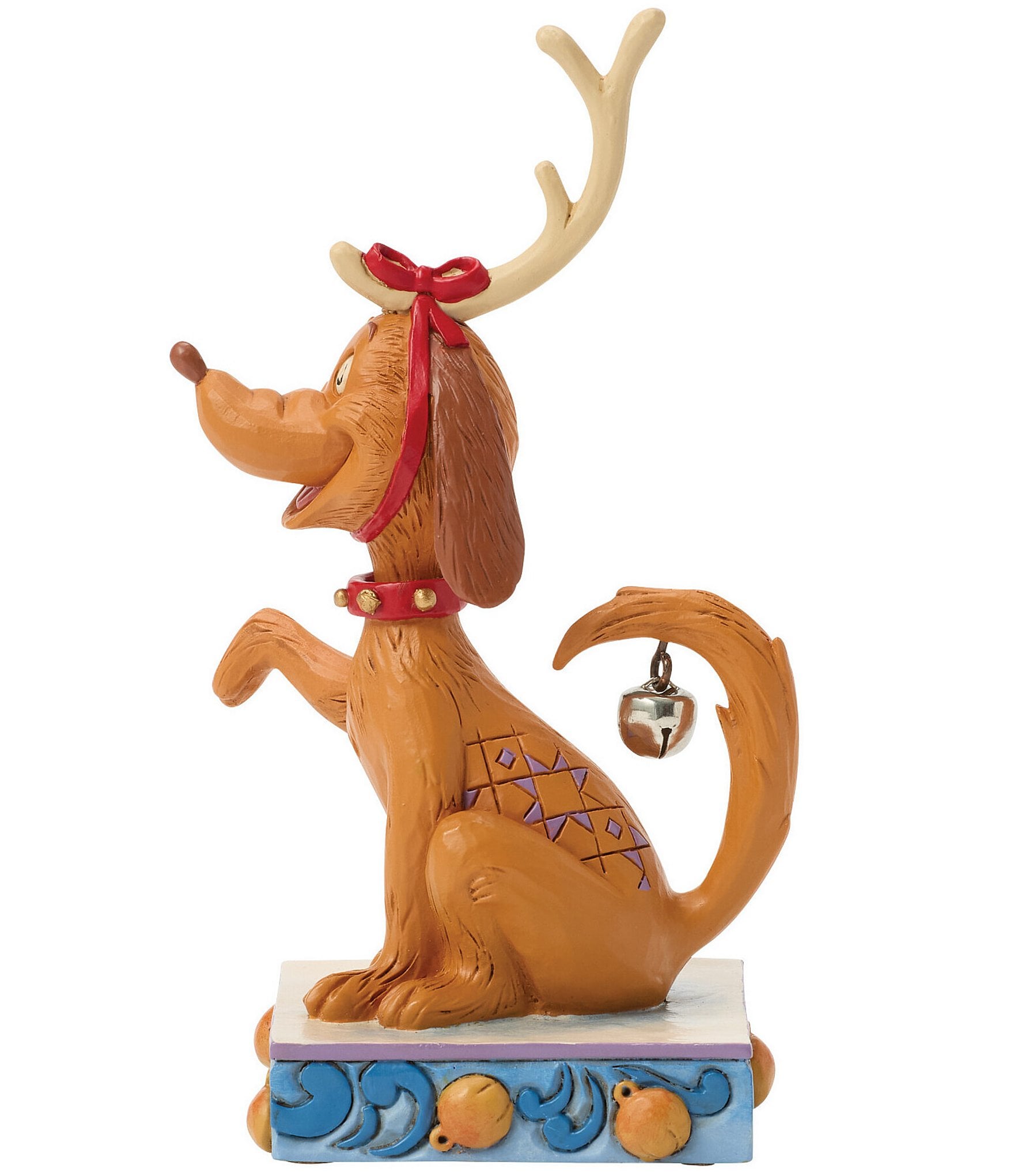 Jim Shore The Grinch Collection Max with Bell On Tail Figurine