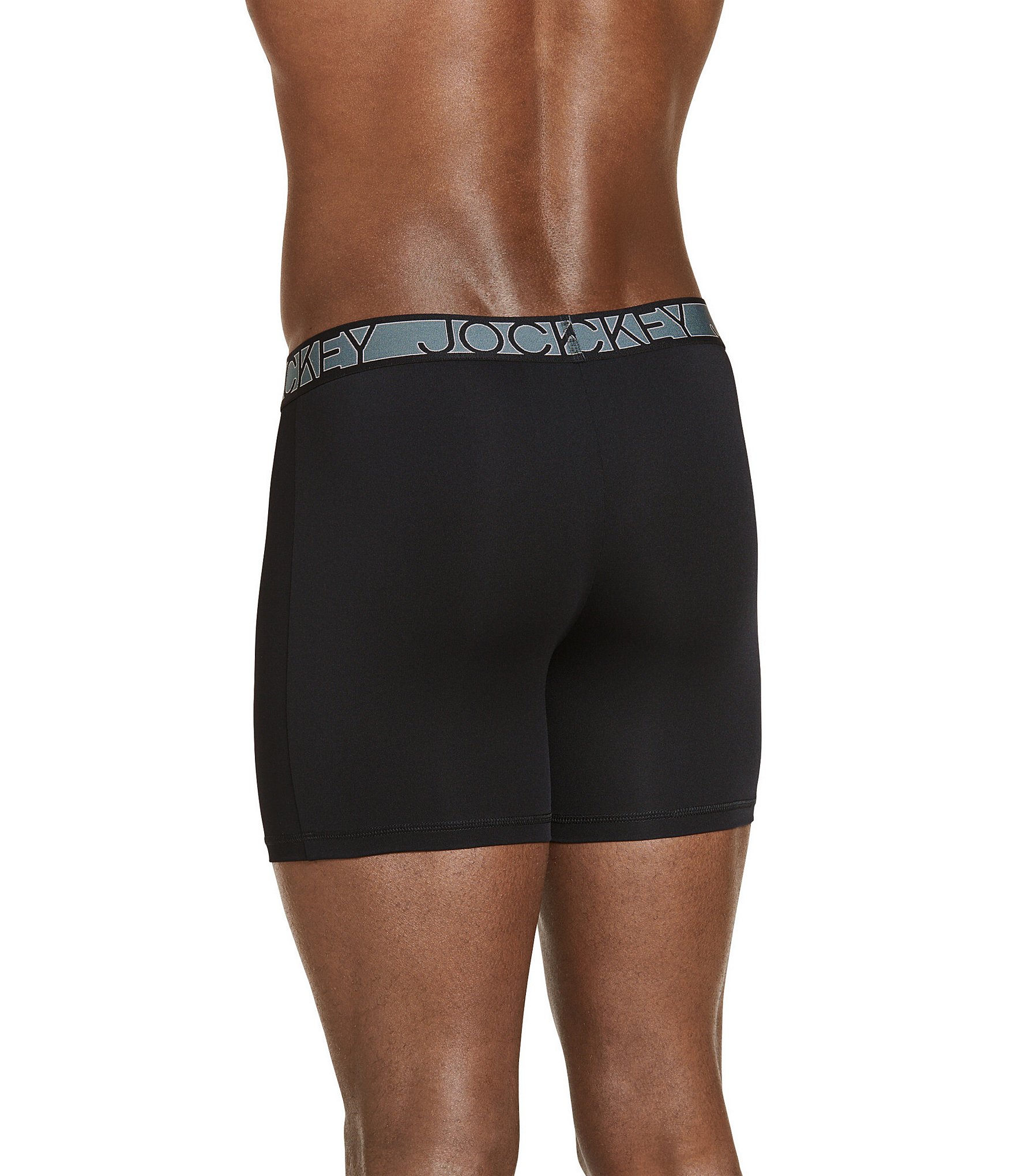 Jockey Signature Active Microfiber Eco 5#double; Inseam Boxer Briefs 3-Pack