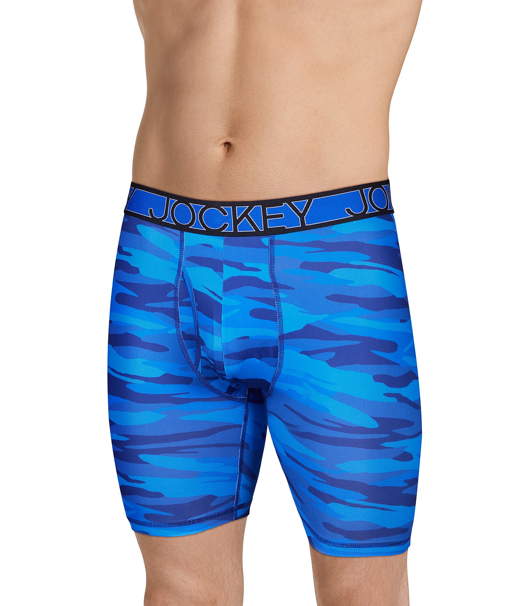 Jockey Signature Microfiber Eco 9#double; Camo Long Leg Boxer Brief 3-Pack