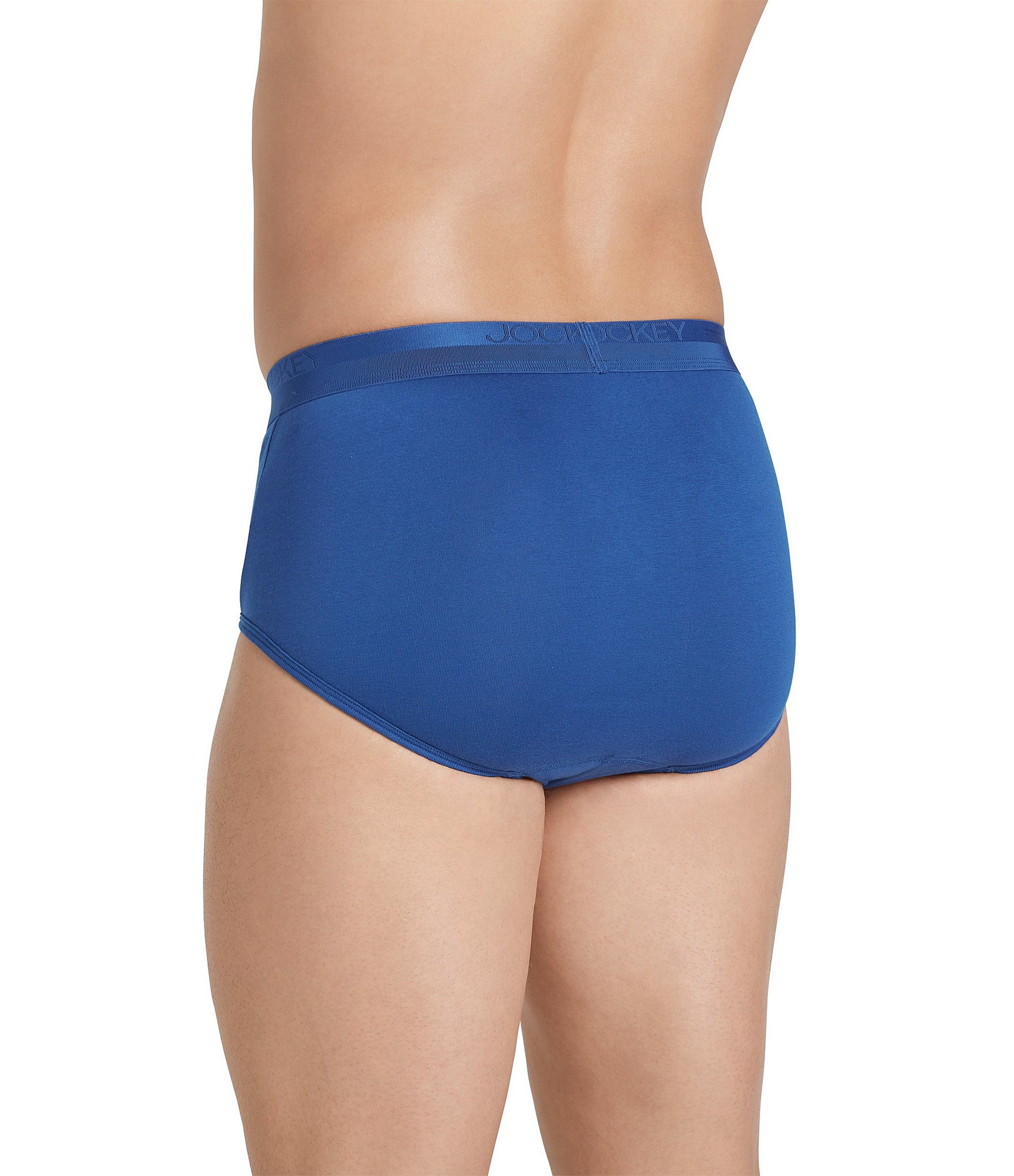 Jockey Signature Pima Cotton Full-Rise Briefs 4-Pack