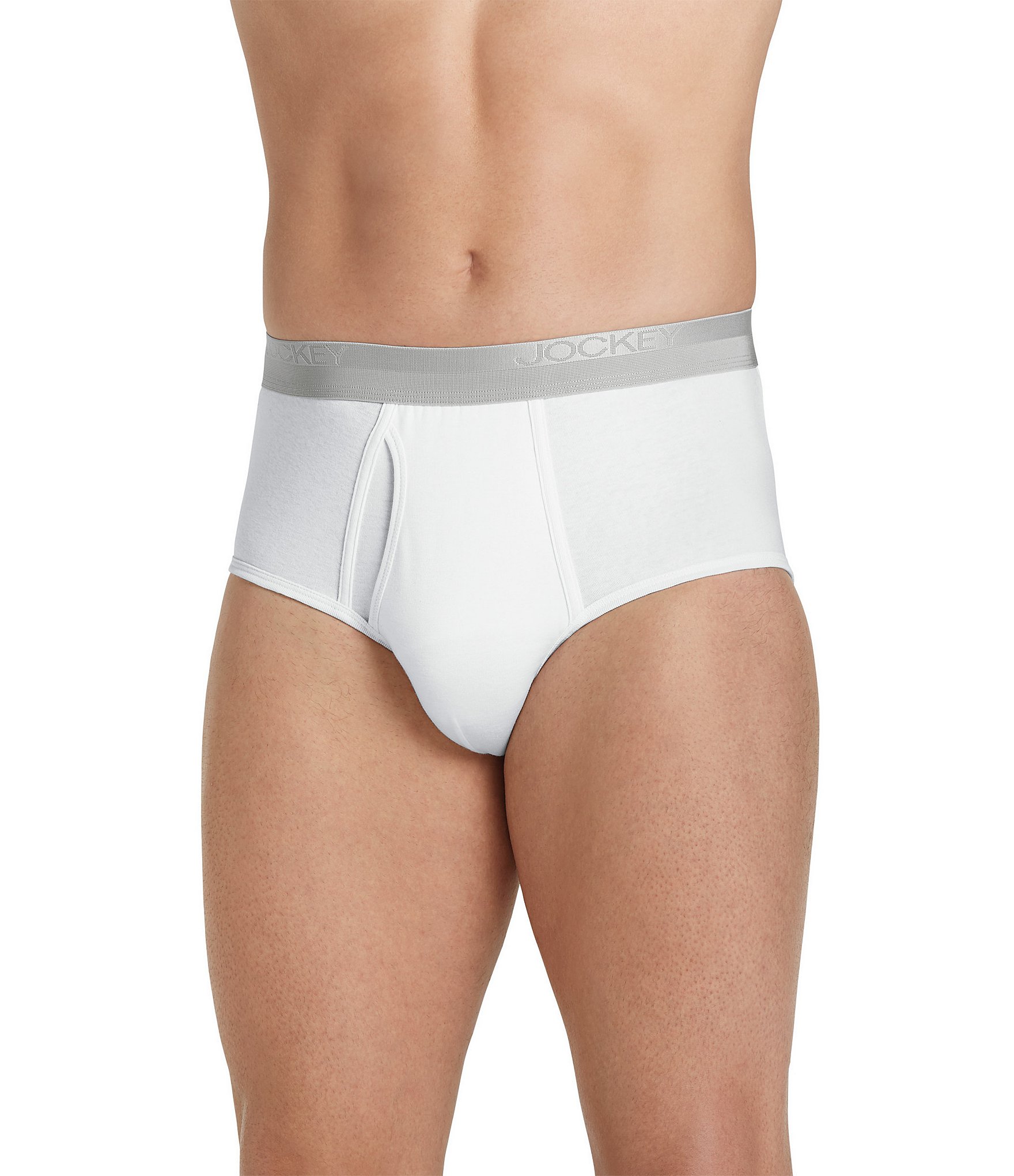 Jockey Signature Pima Cotton Full-Rise Briefs 4-Pack