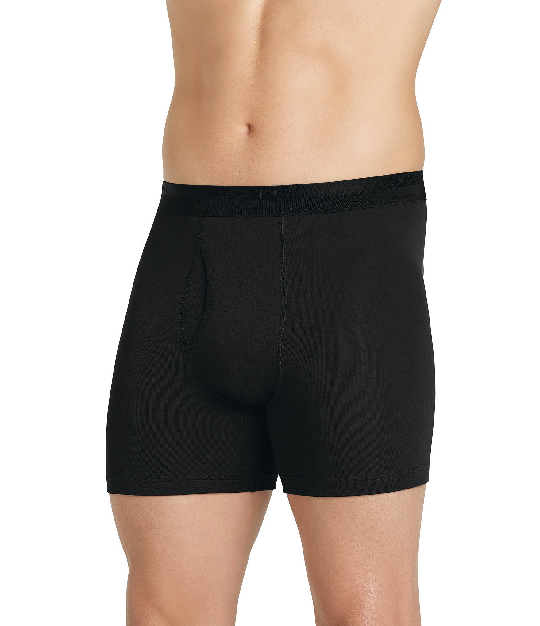 Jockey Signature Pima Cotton Mid-Rise Boxer Briefs 3-Pack