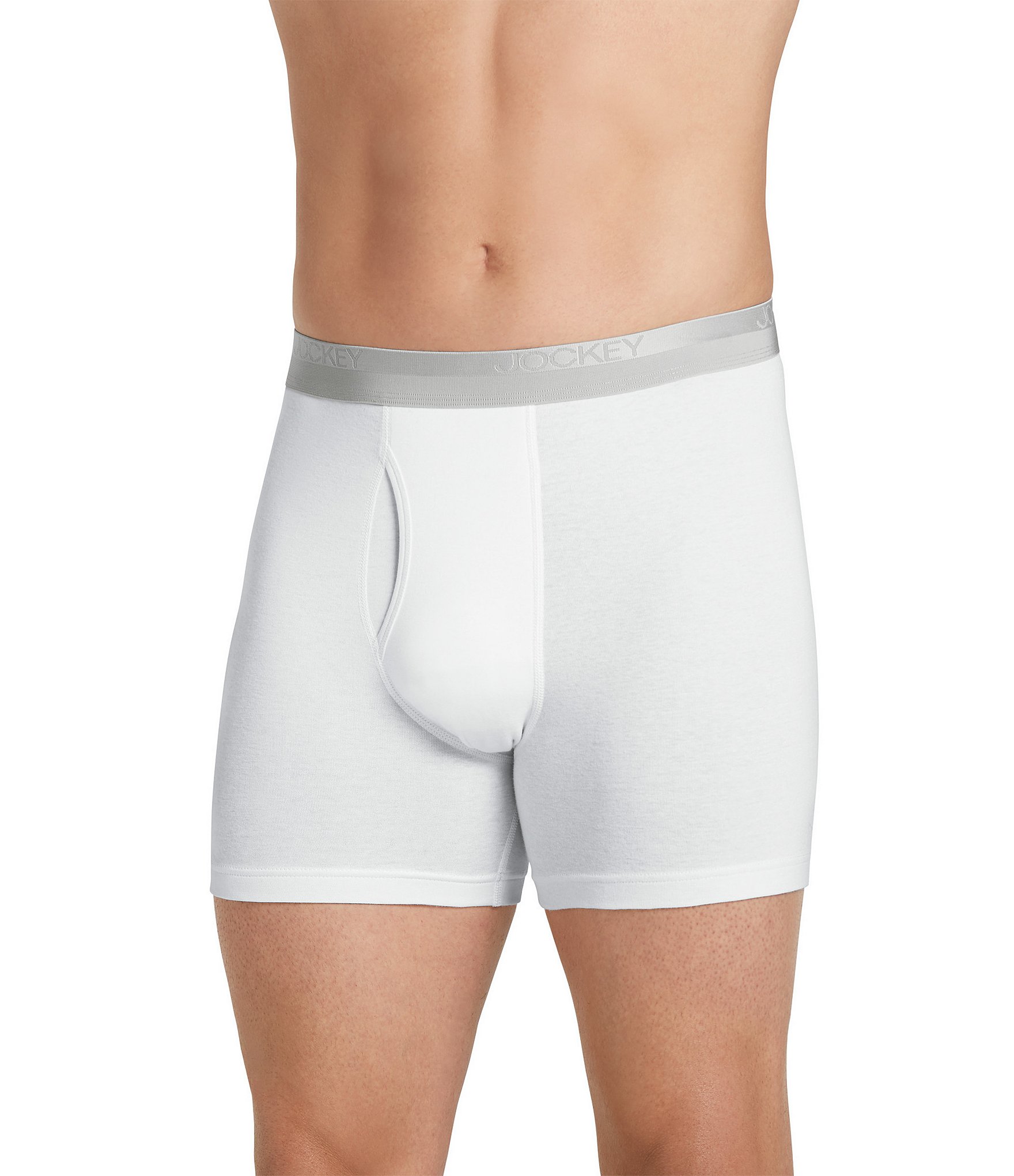 Jockey Signature Pima Cotton Mid-Rise Boxer Briefs 3-Pack