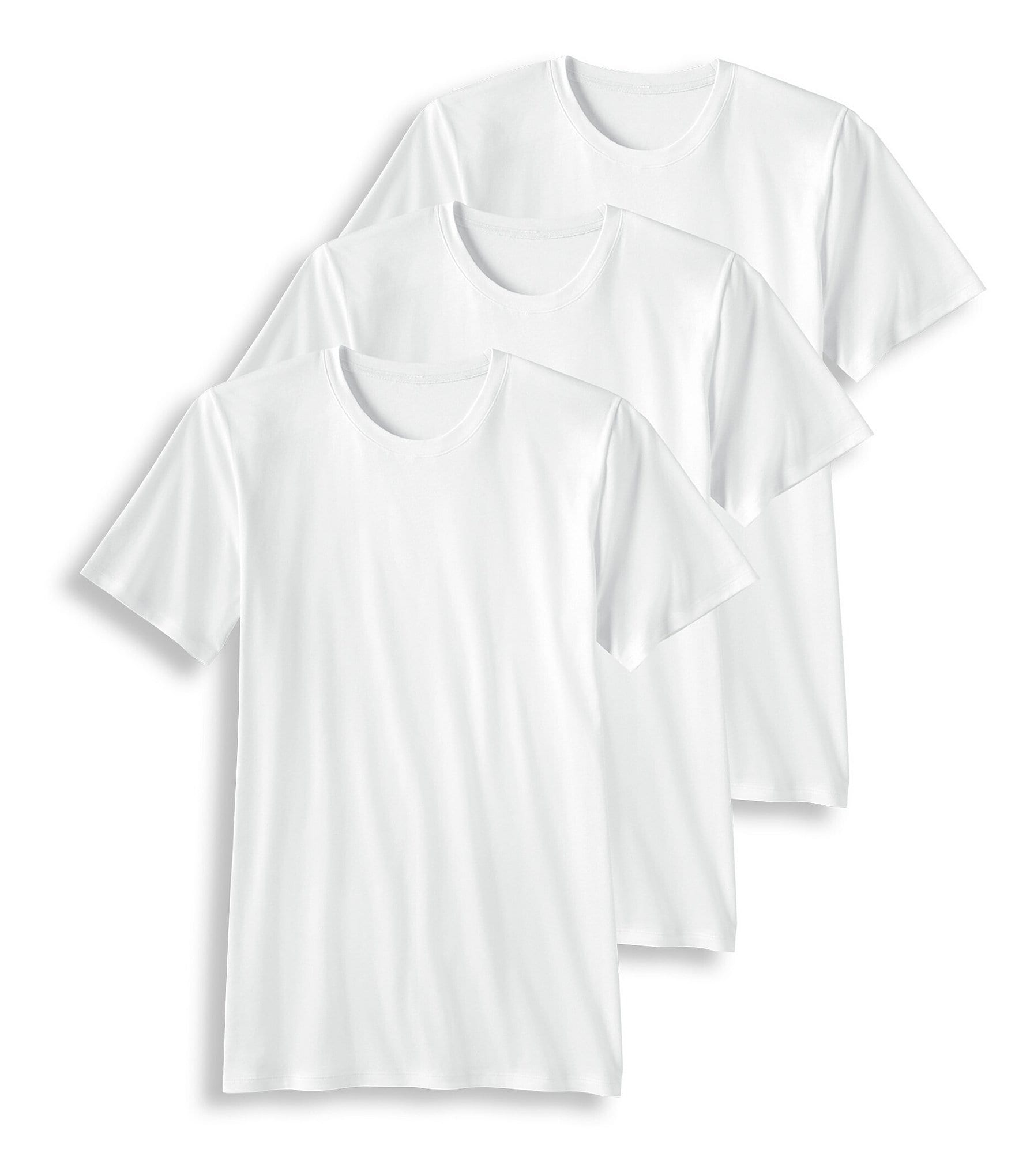 Dillard\'s T-Shirts Pima Jockey Cotton 3-Pack Signature | Crewneck