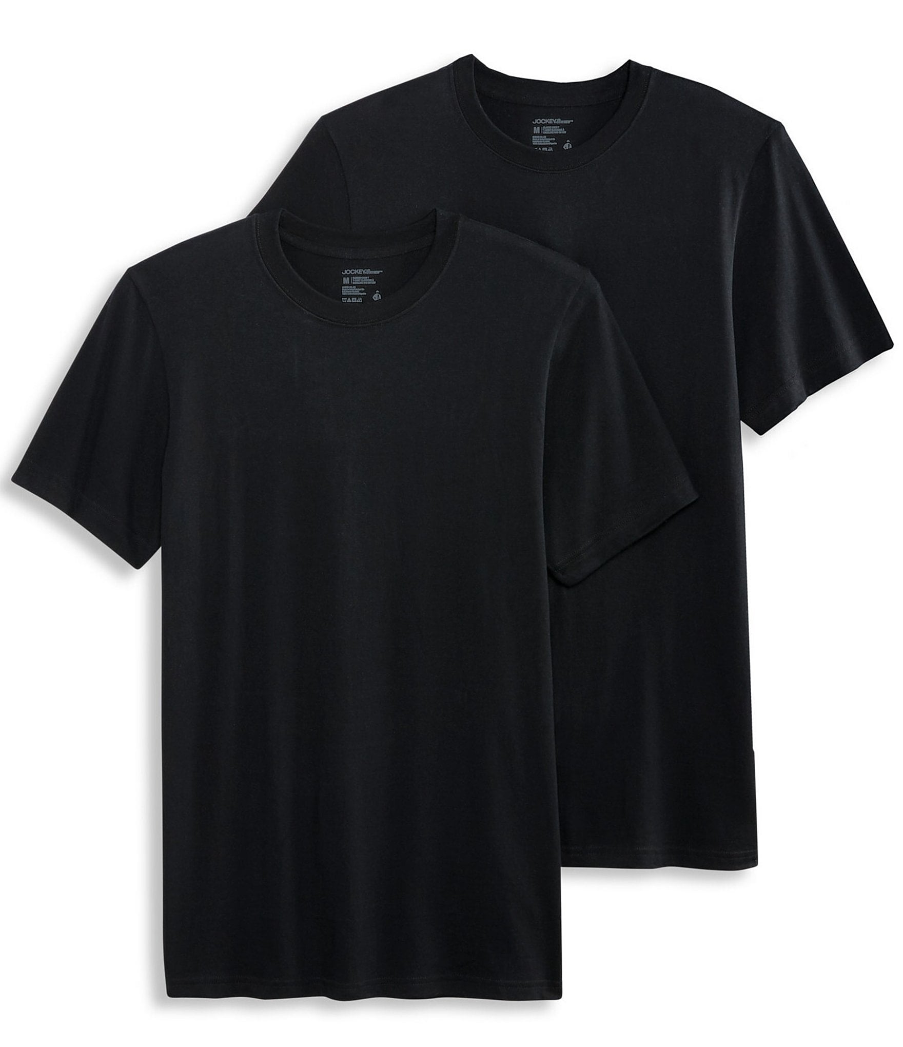 Jockey® Made in America Cotton Short-Sleeve Crew Neck T-Shirt - 2 Pack ...