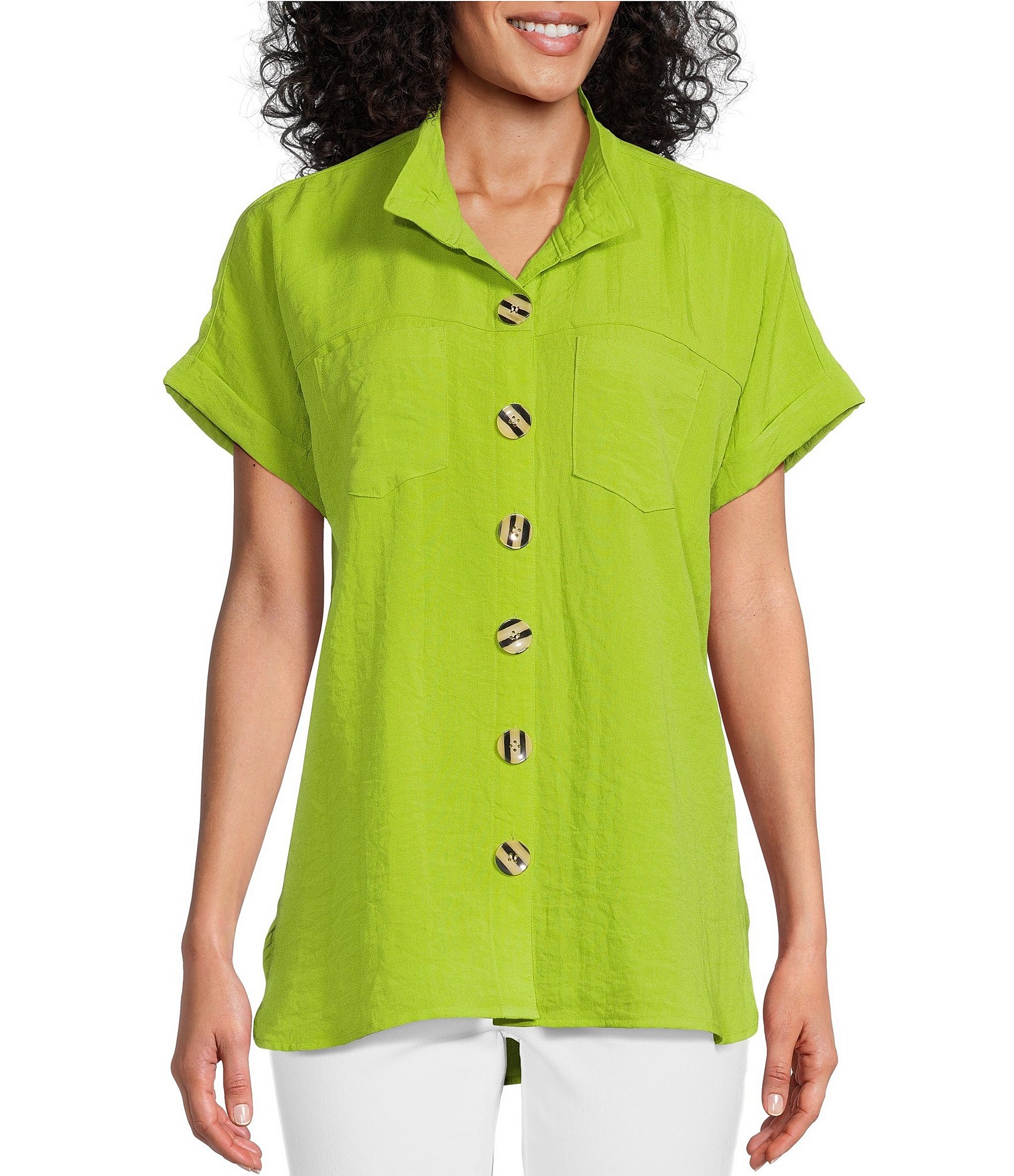 Green Women's Shirts & Tops