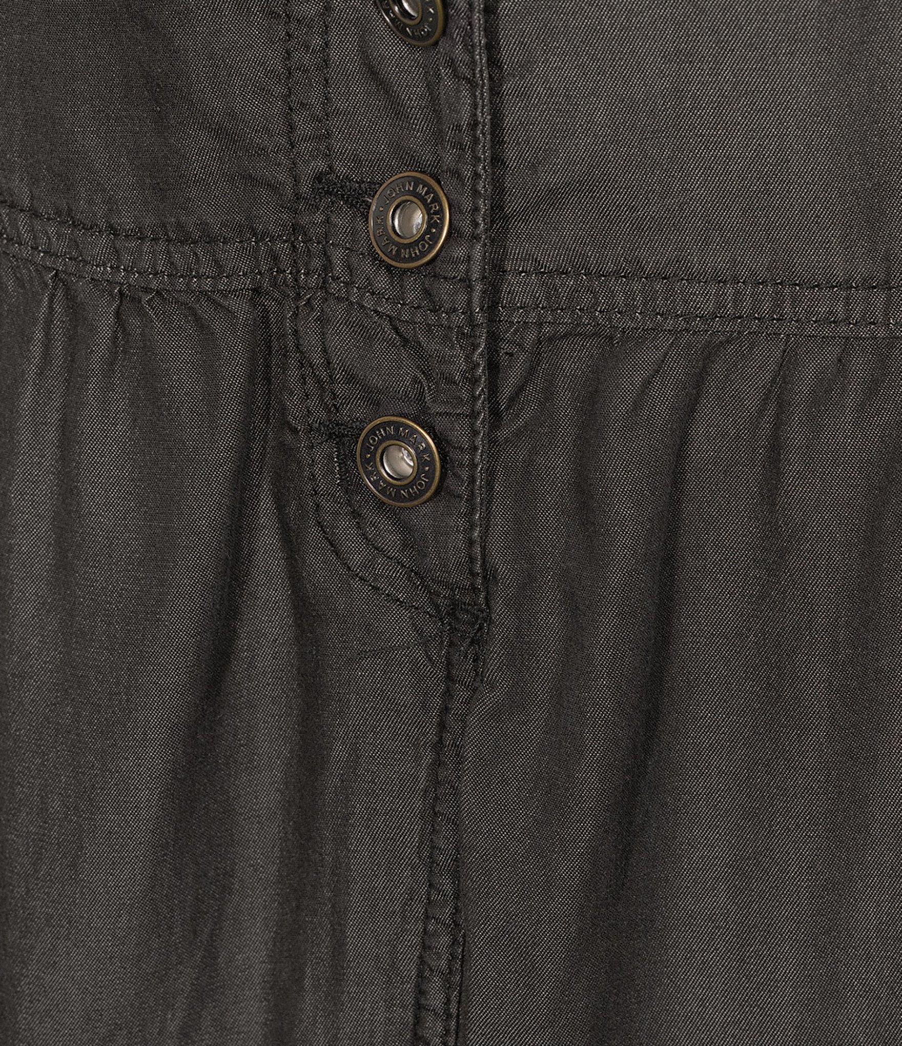 John Mark Plus Size Tiered Denim Skirt
