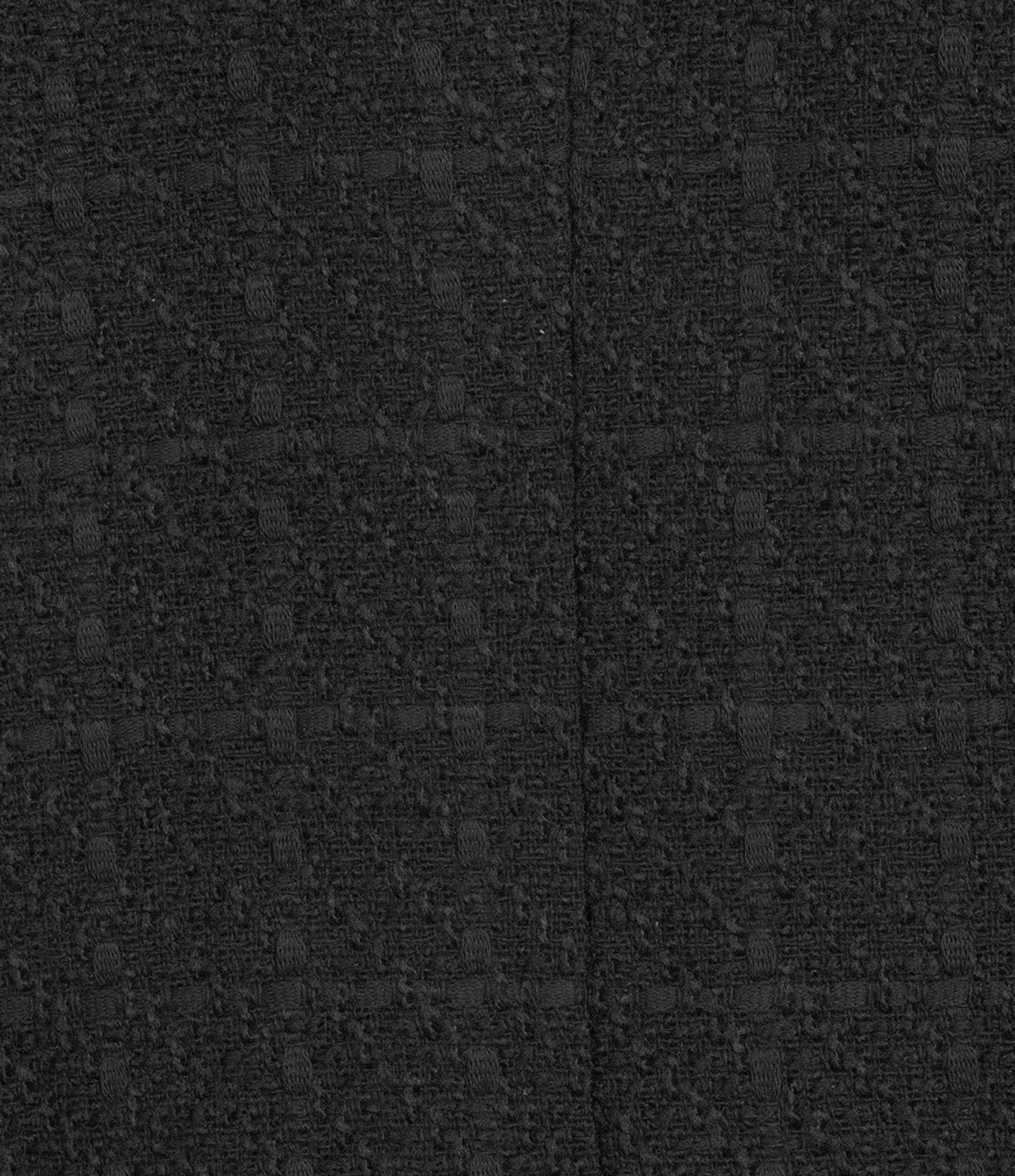 John Mark Tweed Open Lapel Long Sleeve Button Front Fringe Lined Coat