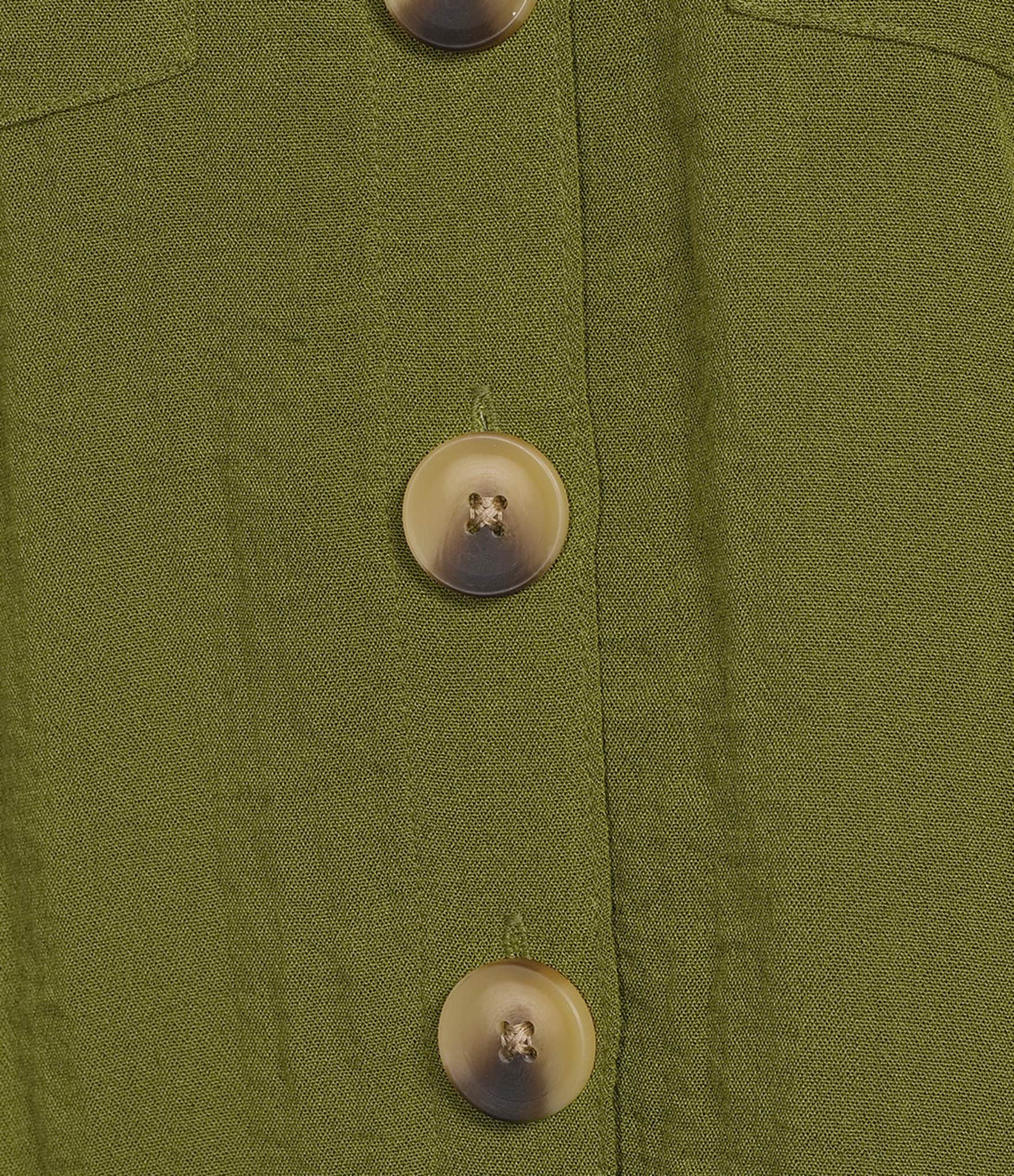 John Mark Woven Wire Collar 3/4 Sleeve Button Front Shirt
