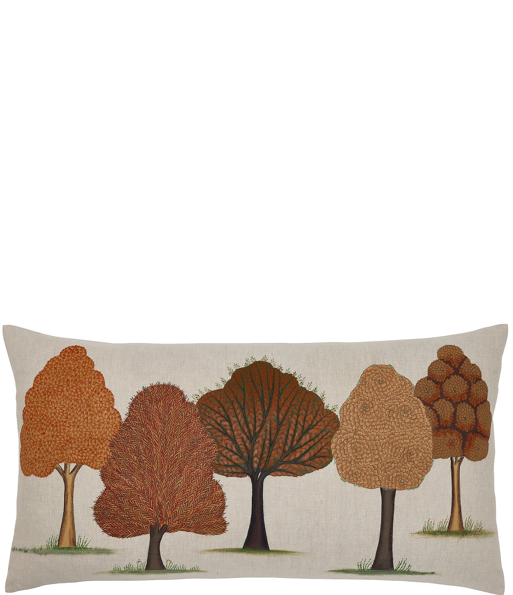 Designart 'Big Red Tree on Foggy Day' Landscape Printed Throw Pillow - Bed  Bath & Beyond - 20890861