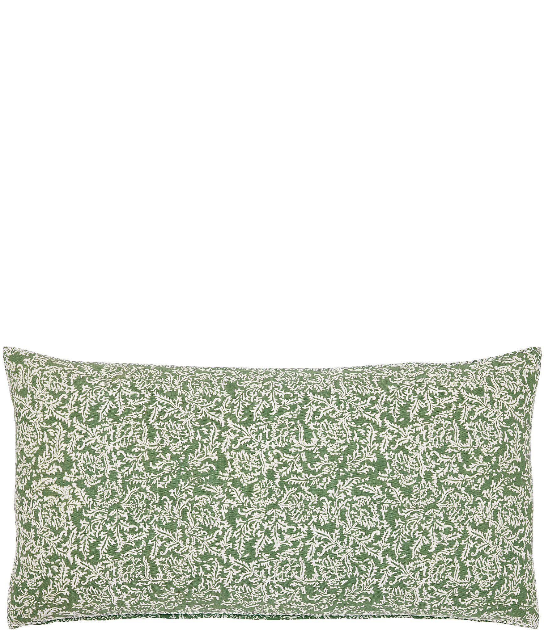 John Robshaw Avni Sage Hand Block Printed Bolster Pillow