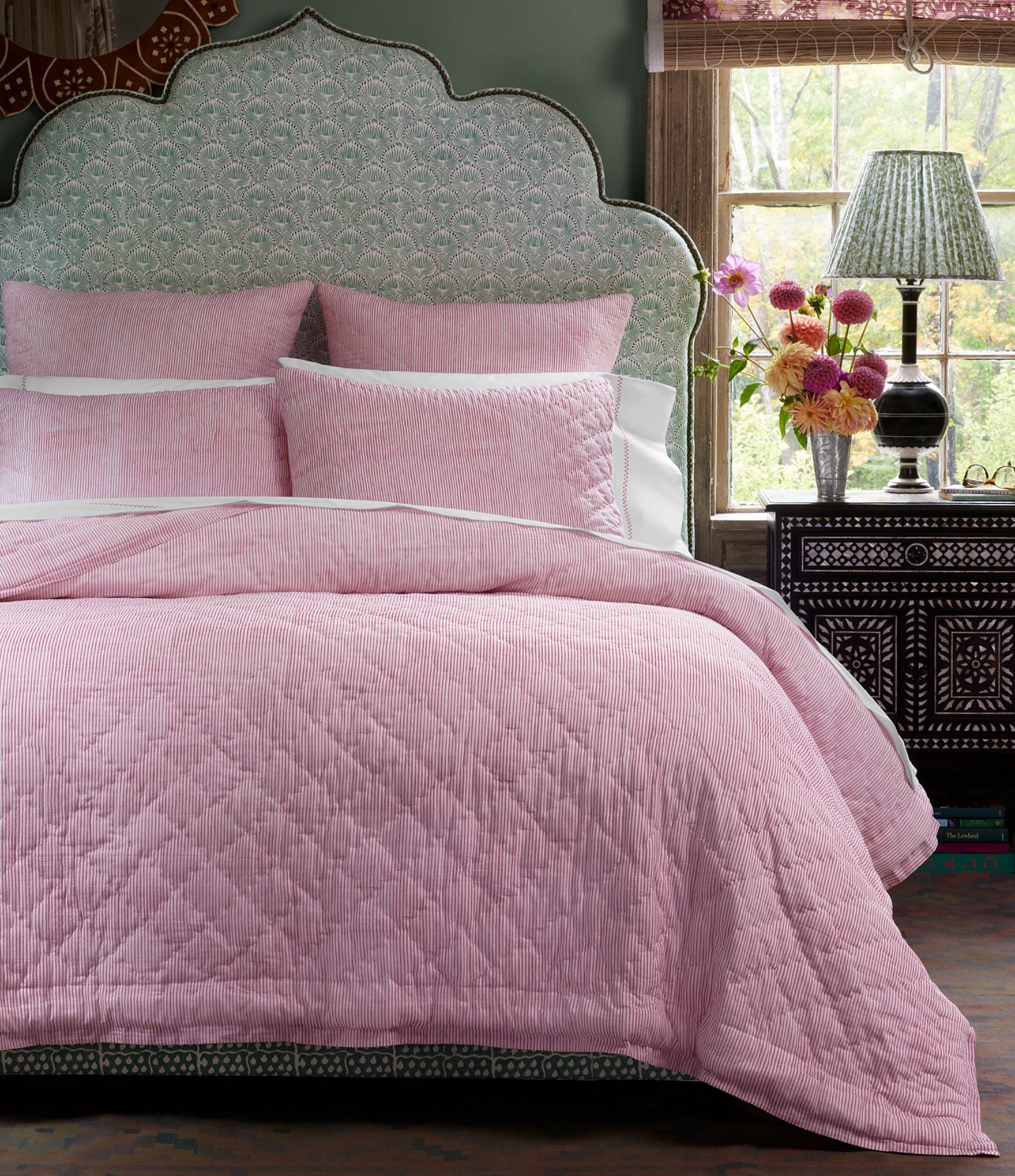 John Robshaw Nandi Azalea Stripe Cotton Voile Quilt