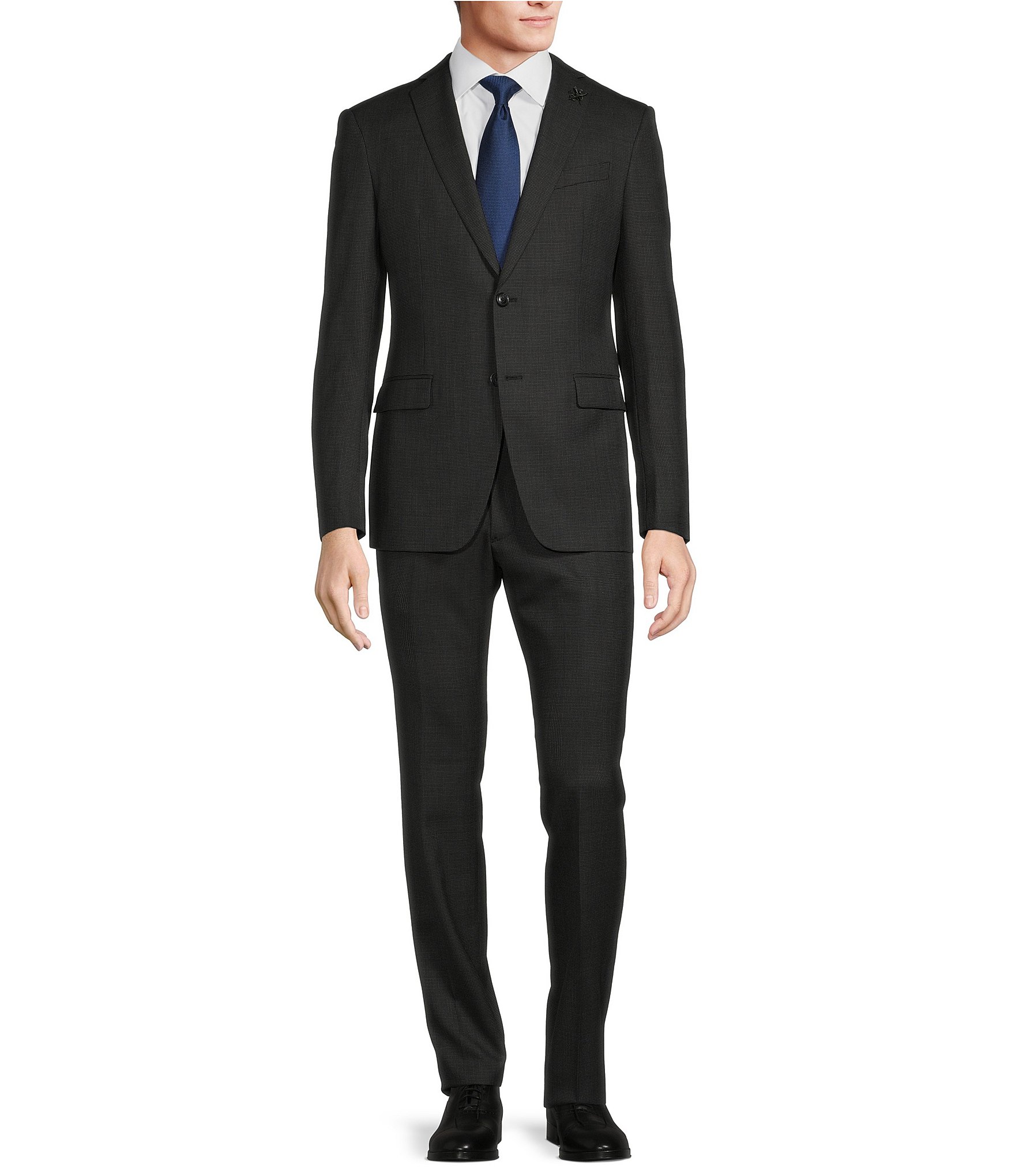 John Varvatos Bleecker Slim Fit Flat Front Fancy Print 2-Piece Suit ...