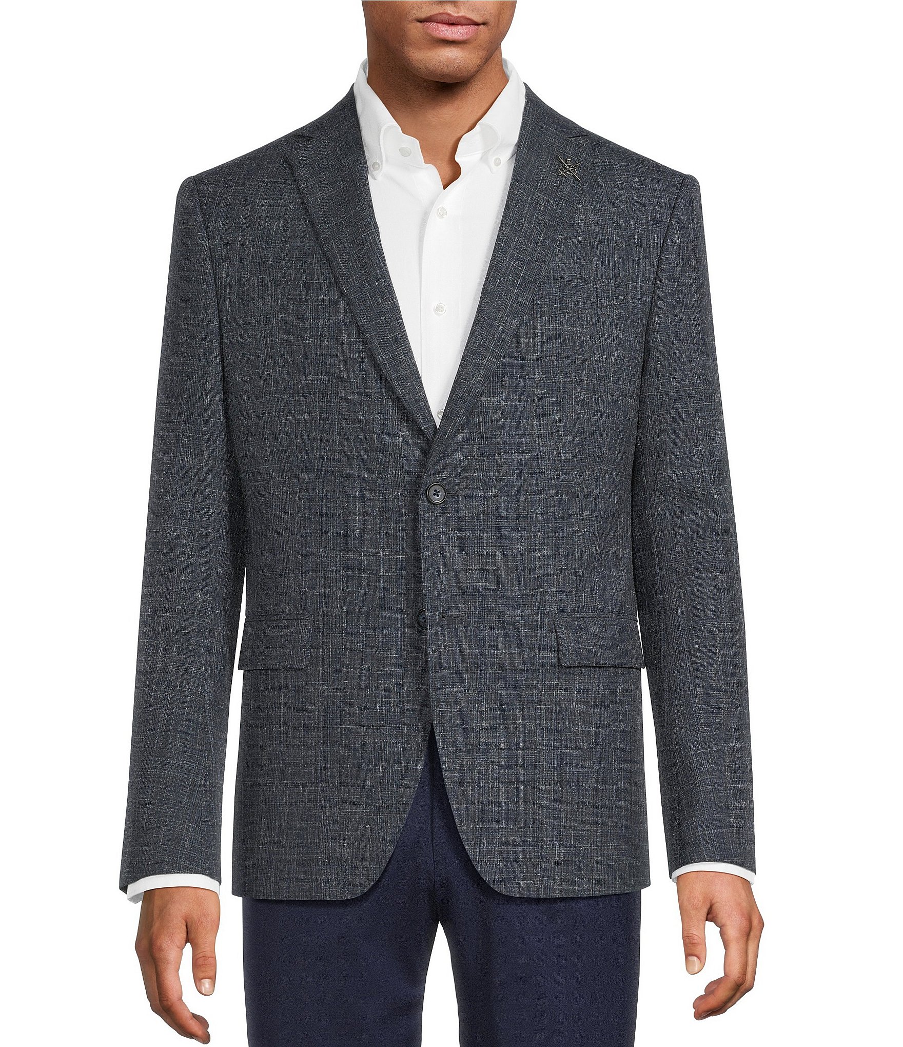 John Varvatos Signature Tailored Slim Fit Solid Sport Coat