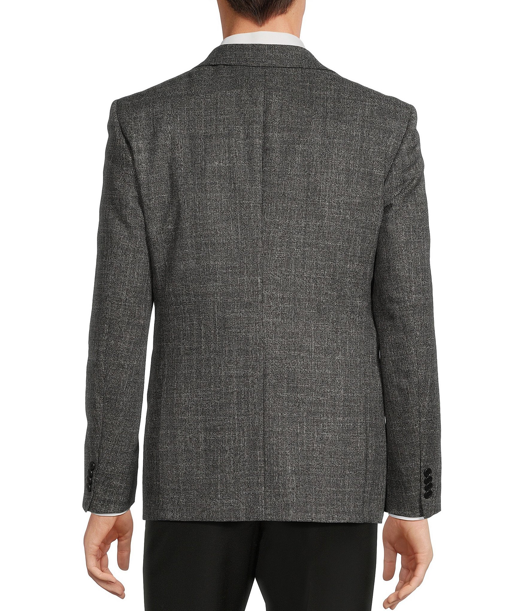 John Varvatos Slim Fit Screen Wave Pattern Sport Coat