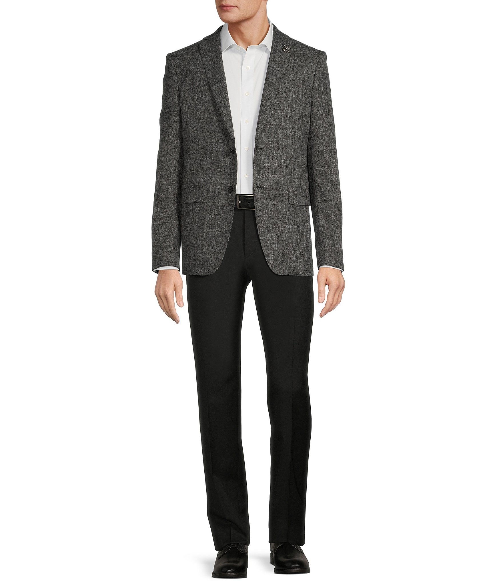 John Varvatos Slim Fit Screen Wave Pattern Sport Coat