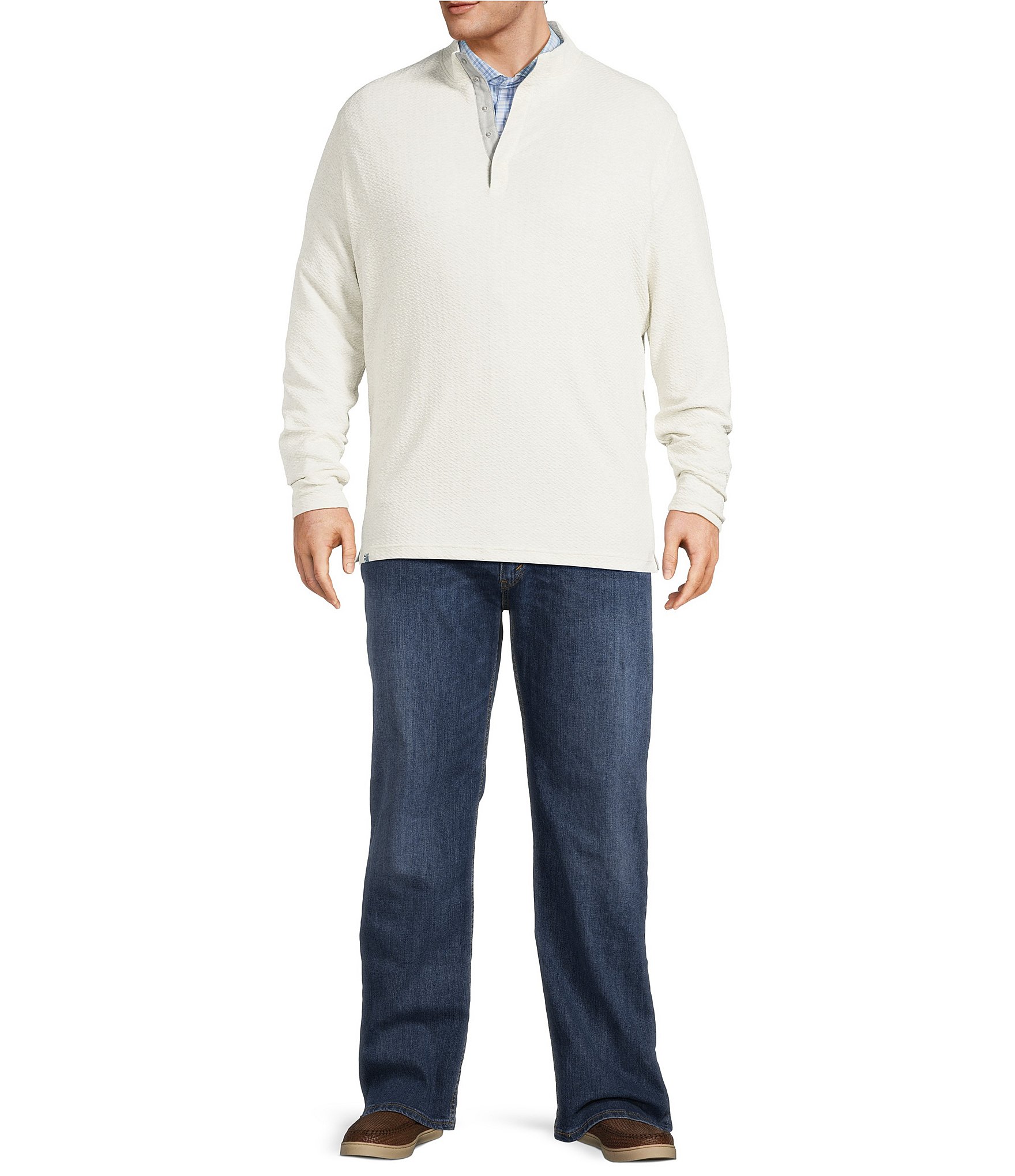 Johnnie-O Big & Tall Ransel Henley Shirt