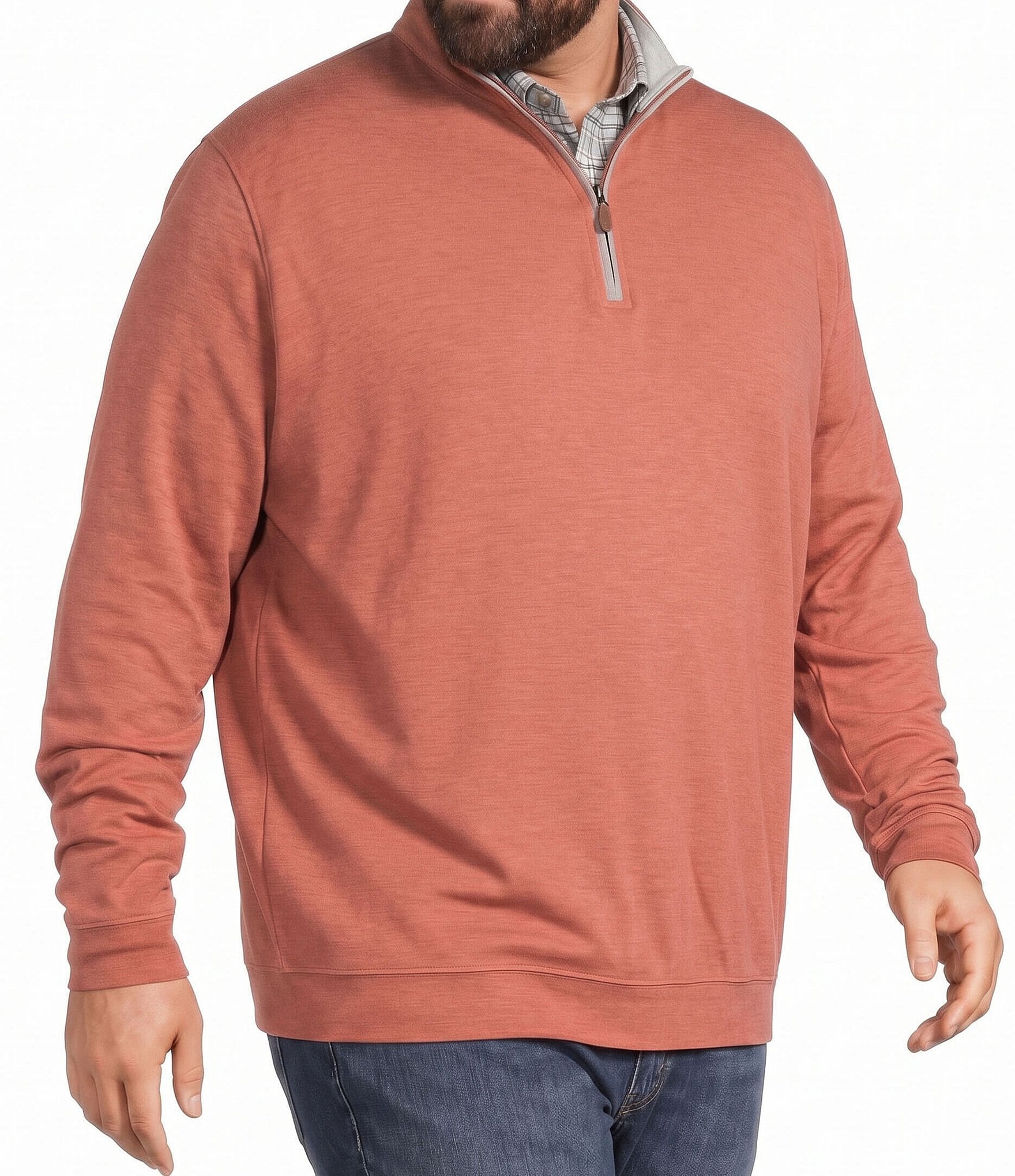 Johnnie-O Big & Tall Sully Quarter Zip Pullover
