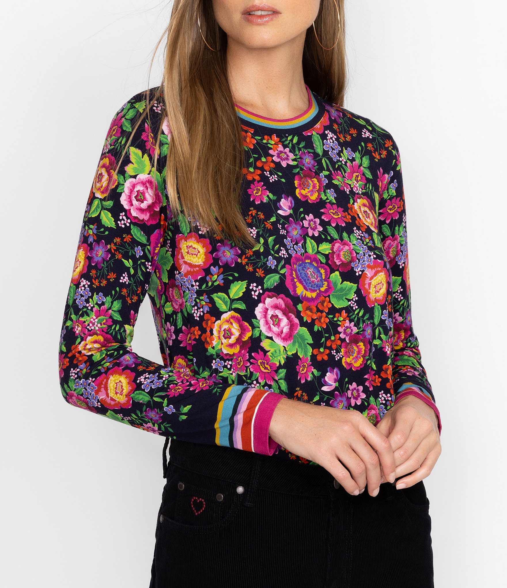 floral top: Women's Clothing