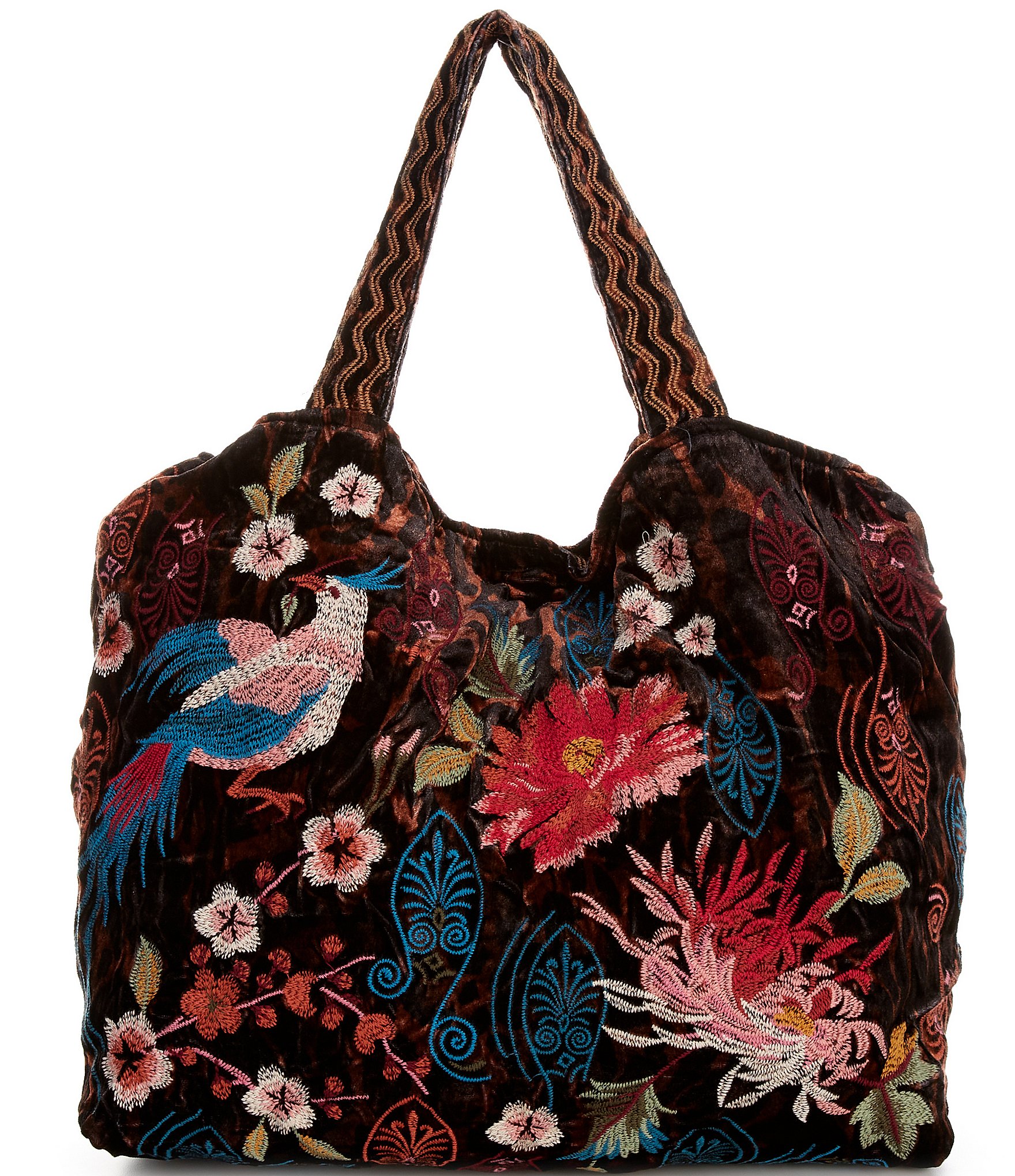 JOHNNY WAS Floral Ashira Velvet Tote Bag | Dillard's