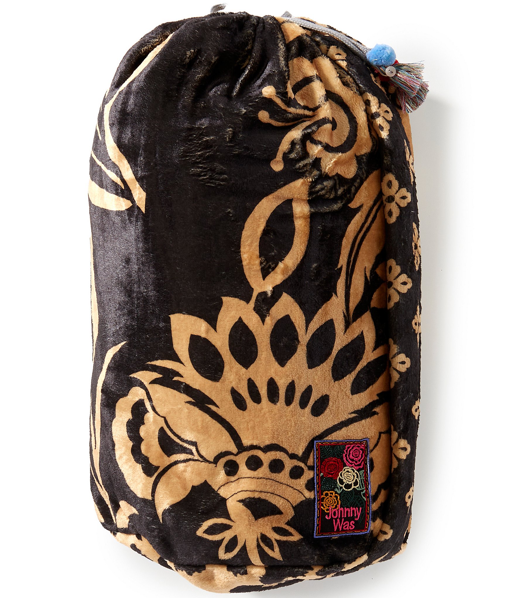 JOHNNY WAS Laurel Canyon Lola Scarf Cozy Reversible Throw Blanket