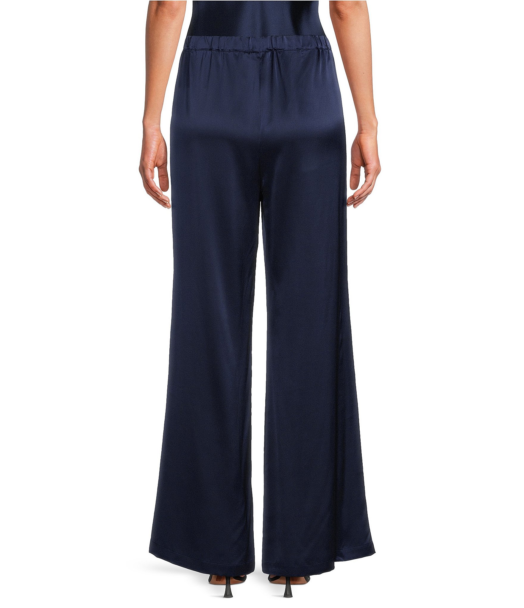 JOHNNY WAS Silk Essentials Wide Leg Pull-On Pants
